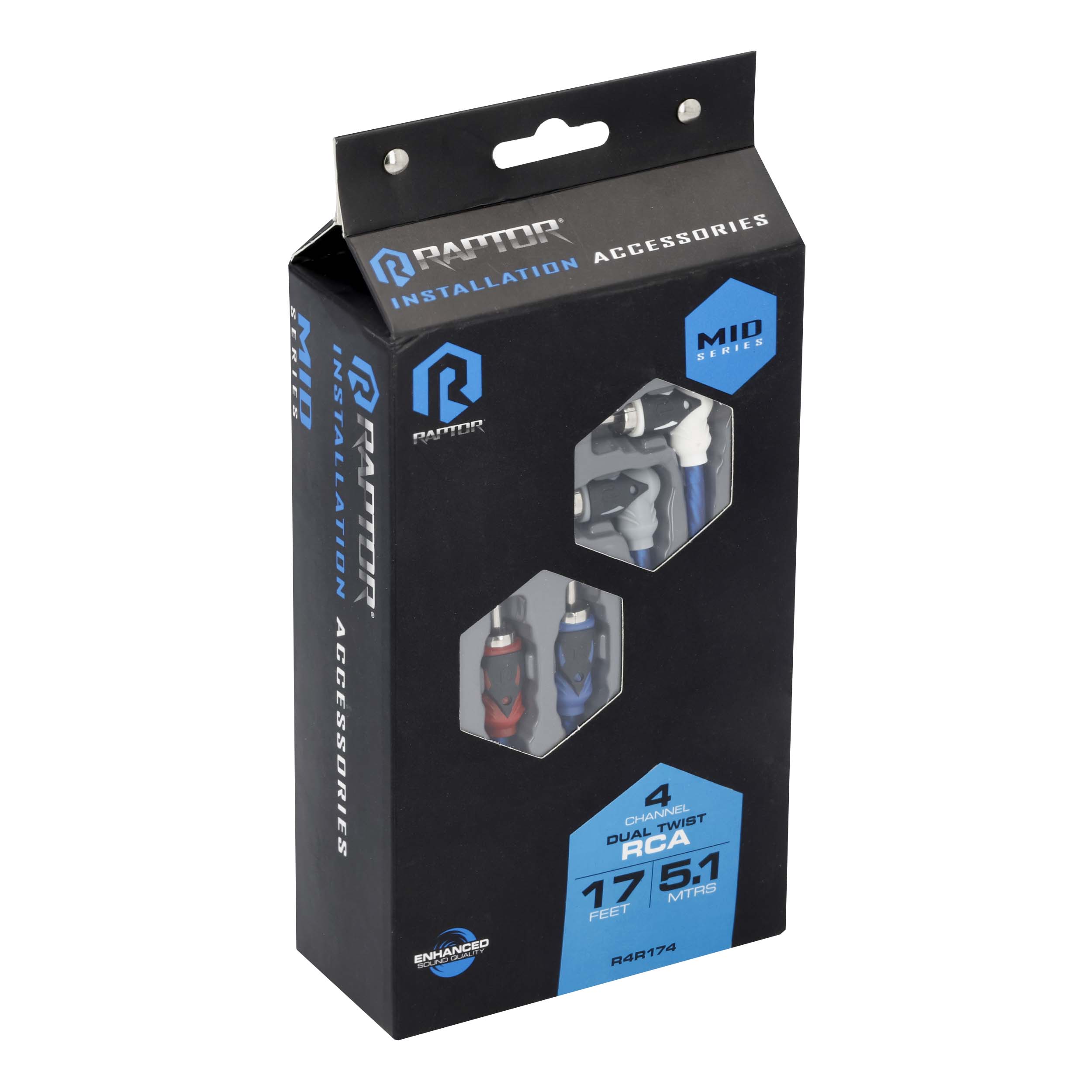 RCA 4-Channel Audio Cable - Mid Series 17 Feet