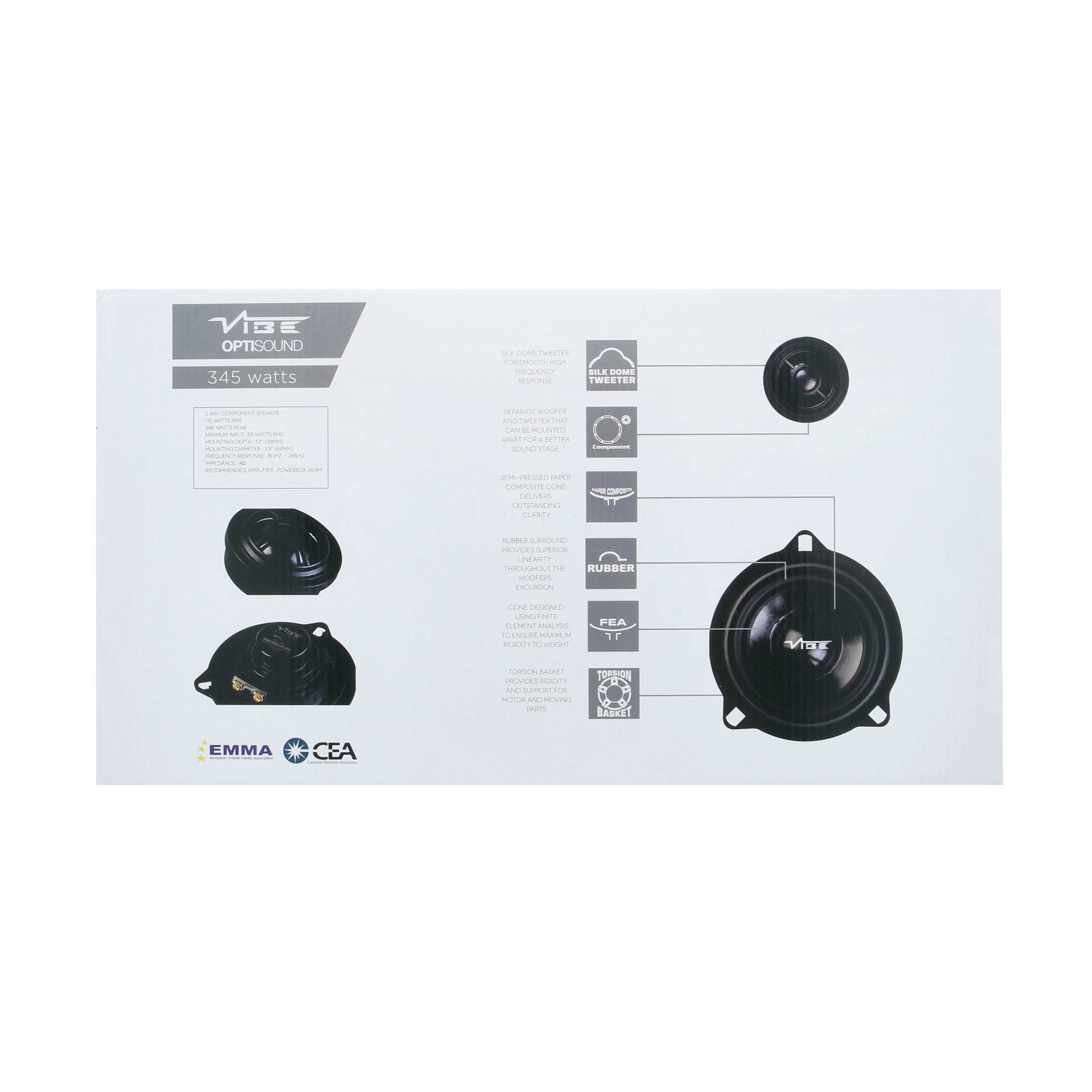 4" Plug-N-Play Front Door Speaker Set Fits Select BMW