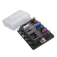 Fuse Block ATC With Indicating LEDs - 10 Position