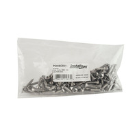 #8 X 3/4 PHIL OVAL HEAD SS CHROME- Bag of 100