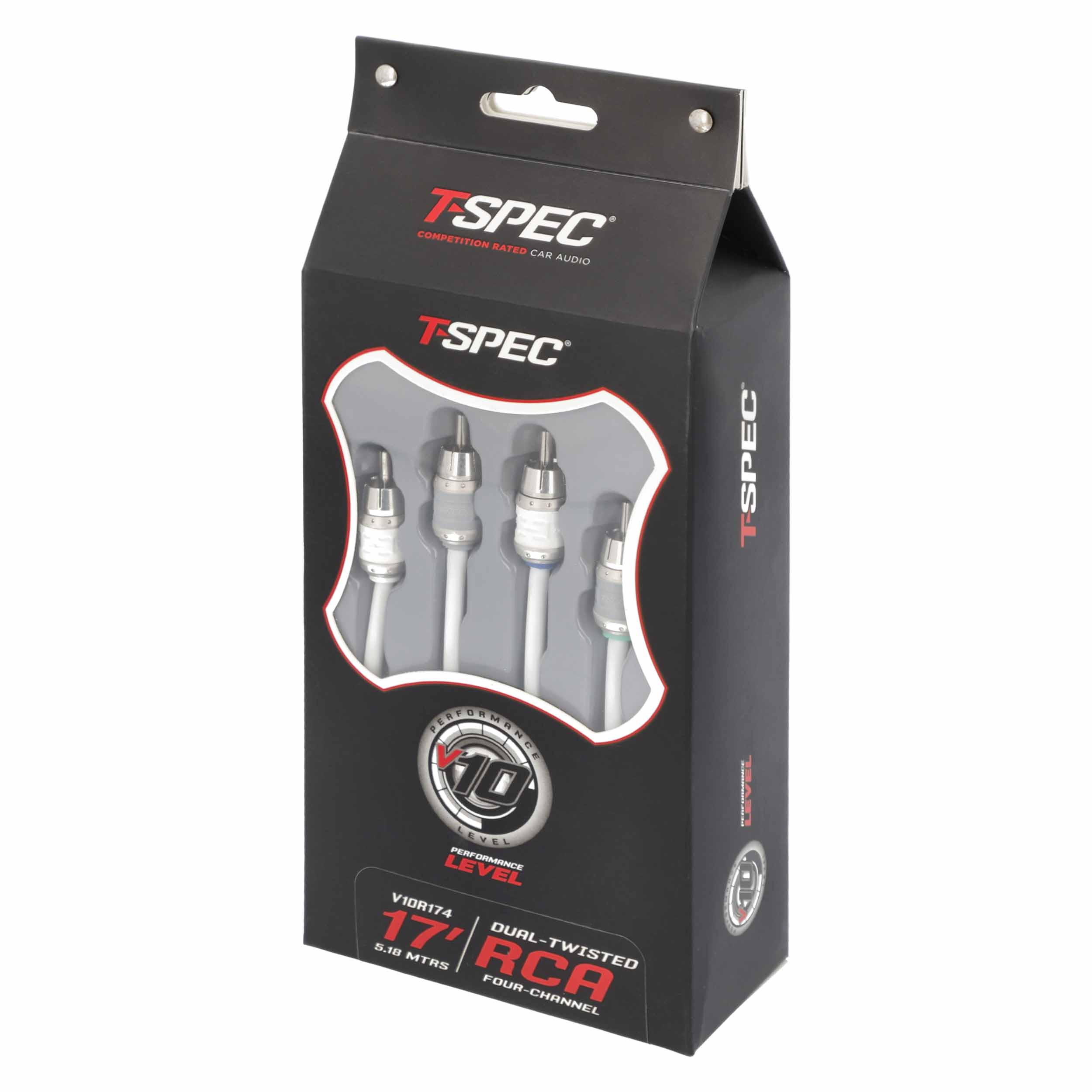 RCA v10 Series 4-Channel Audio Cable - 17 FT