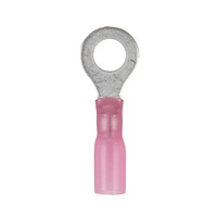 Heat Shrink Red Ring Terminal 22-18 Gauge 1/4 inch