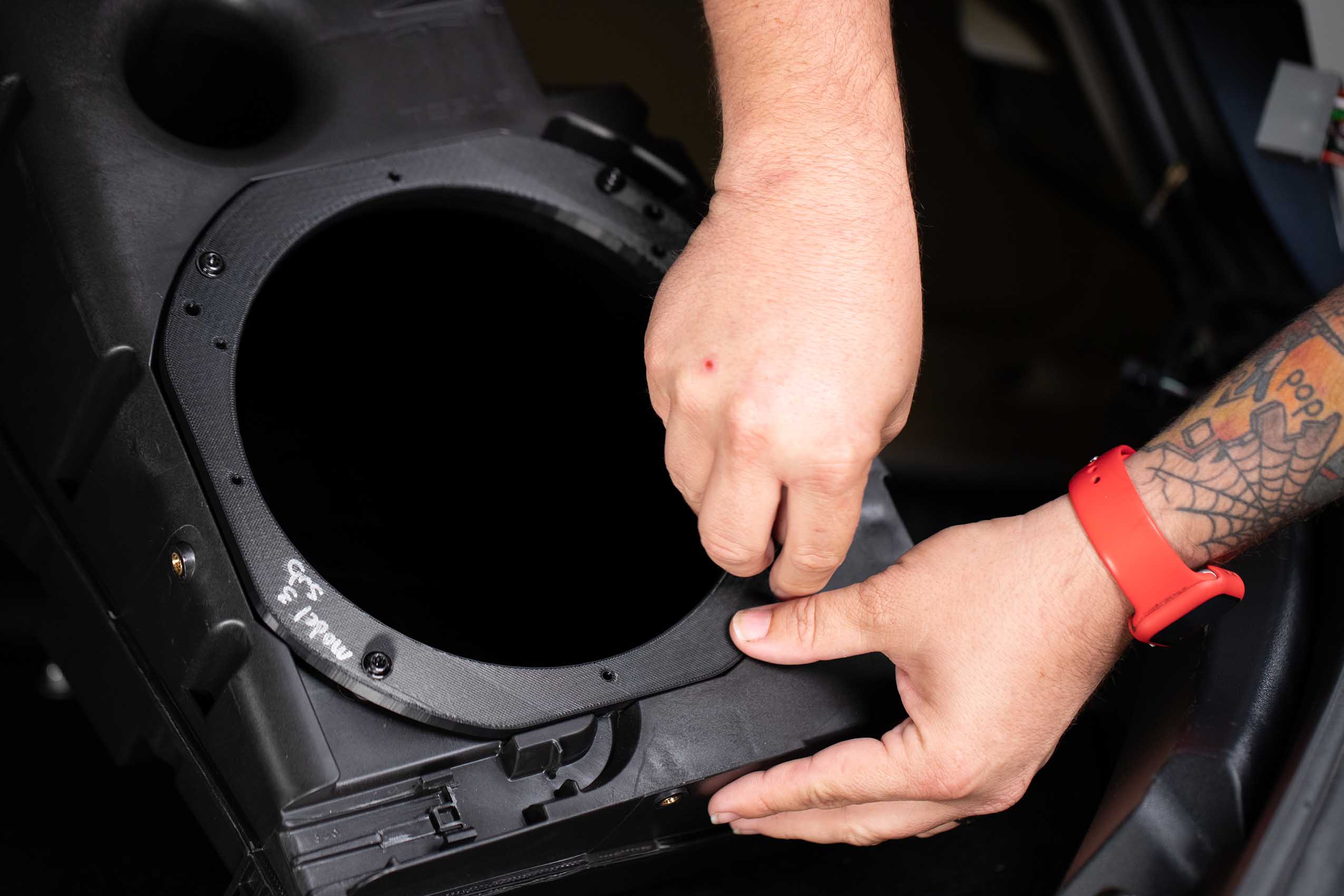 Subwoofer Enclosure Adapter Plate Tesla Model 3 - Model Y