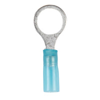 Heat Shrink Blue Ring Terminal 16-14 Gauge 3/8 inch