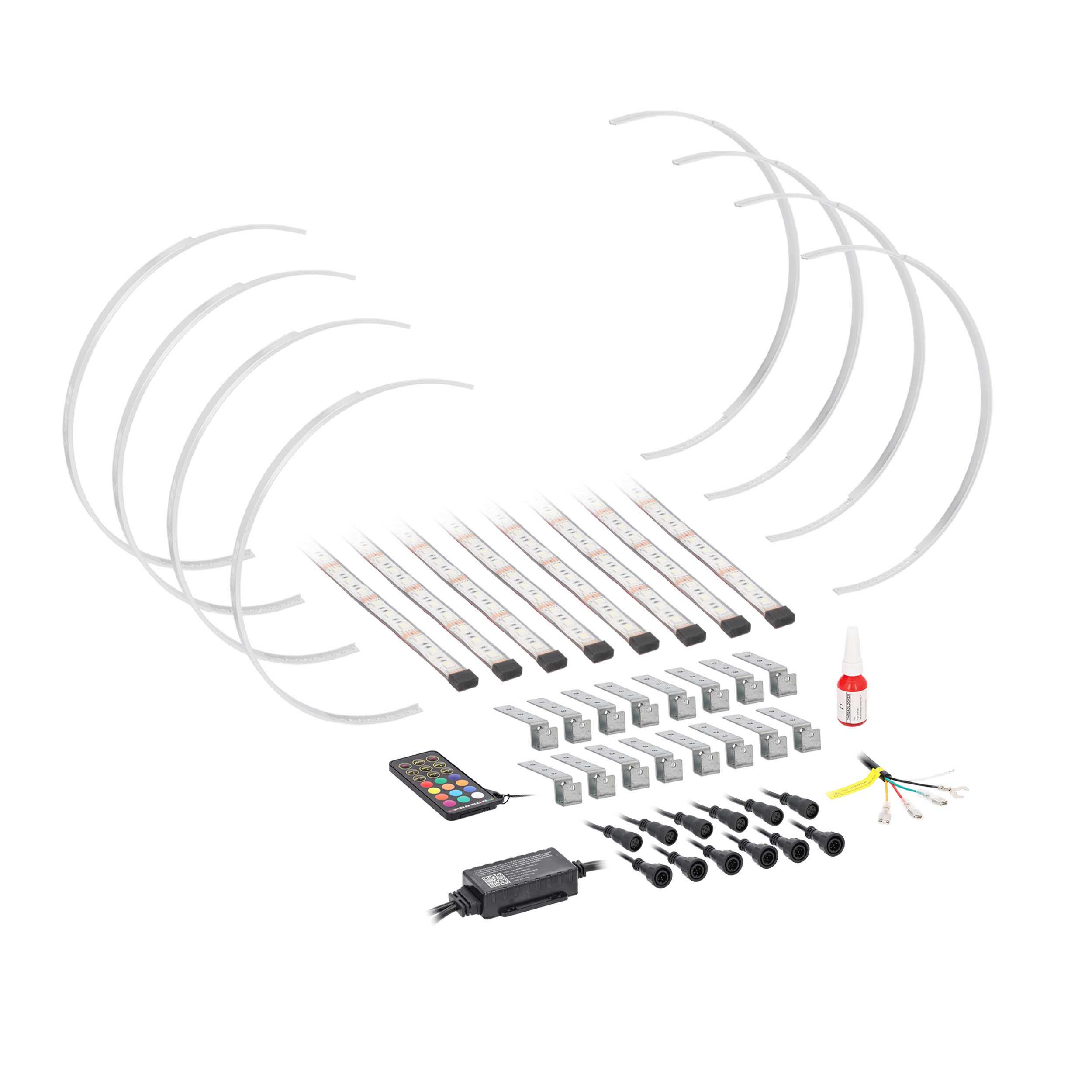 RGBW Expandable Wheel Rings -  15"-18"