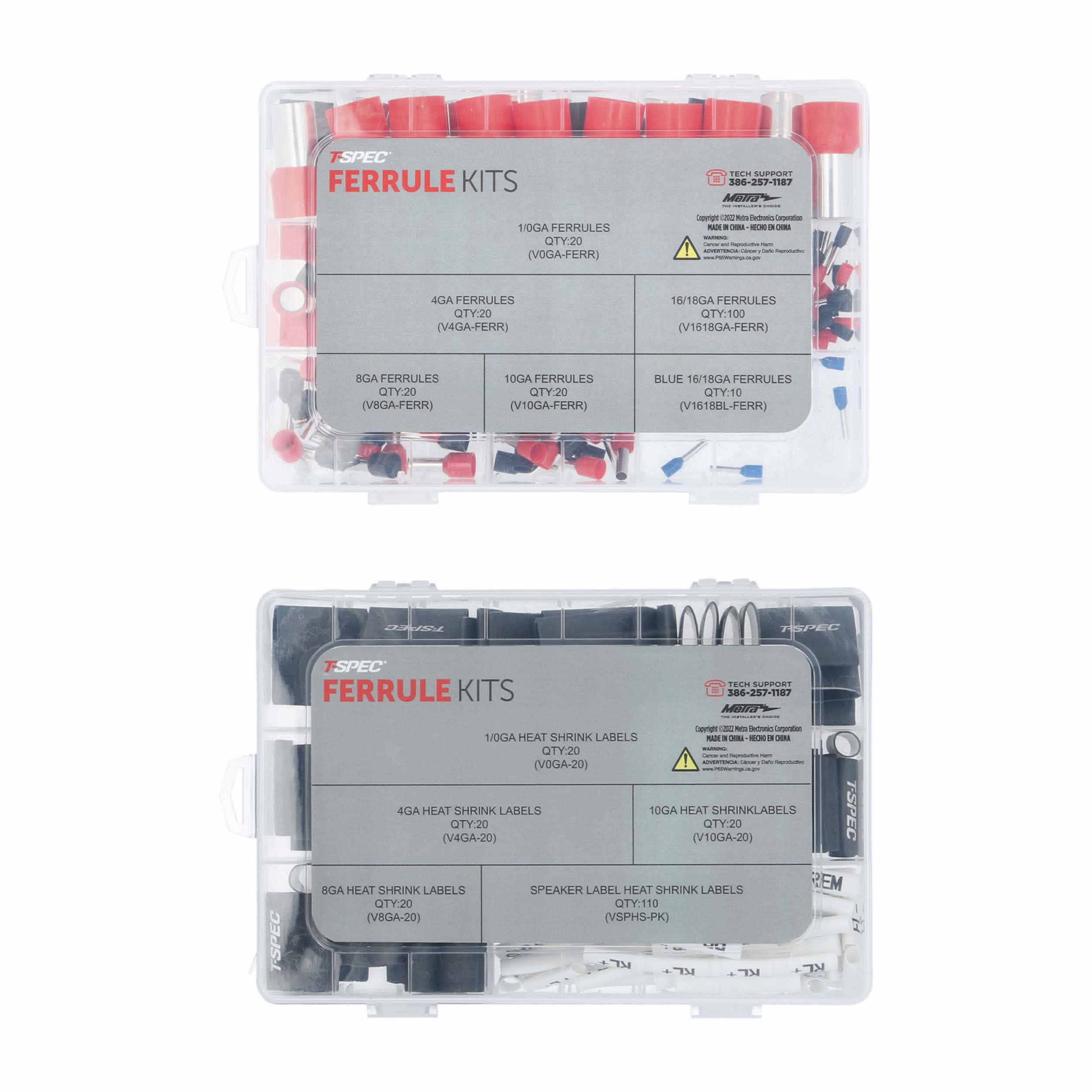 Clean Wire Installation Heat Shrink Label and Ferrule Kit