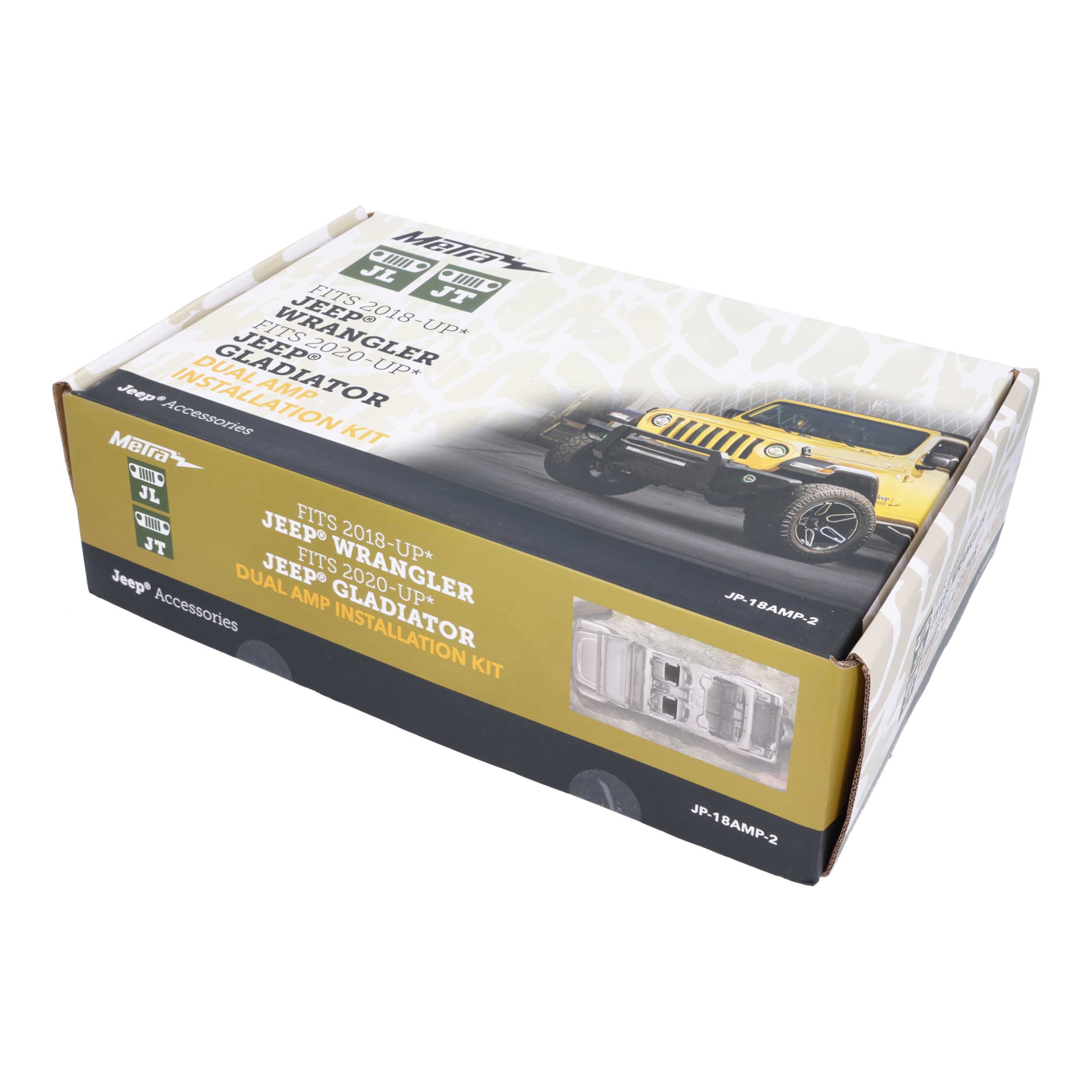 Jeep® JL 2018-Up / JT 2020-Up Dual-Amp Installation Kit