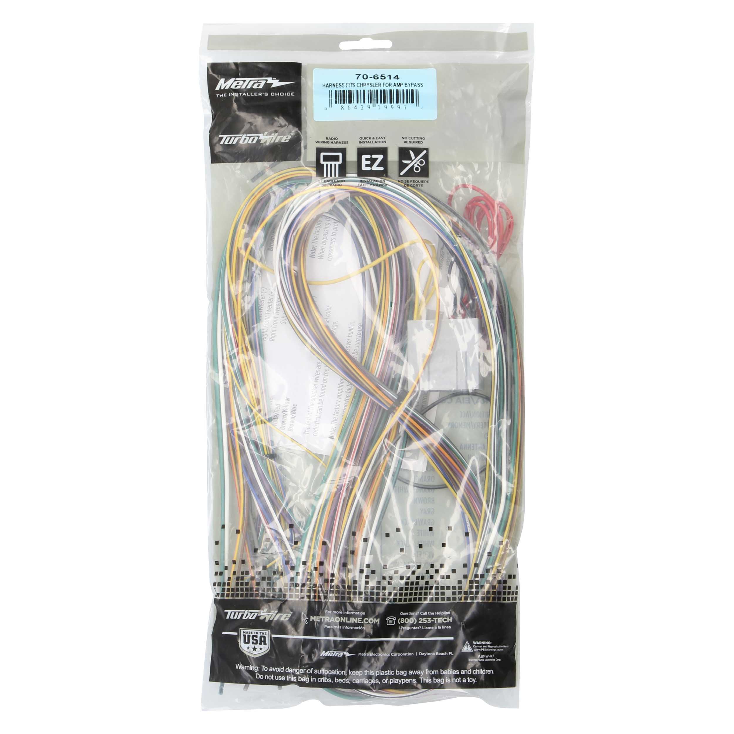 Amp Bypass Harness - Fits Chrysler/Dodge/Jeep