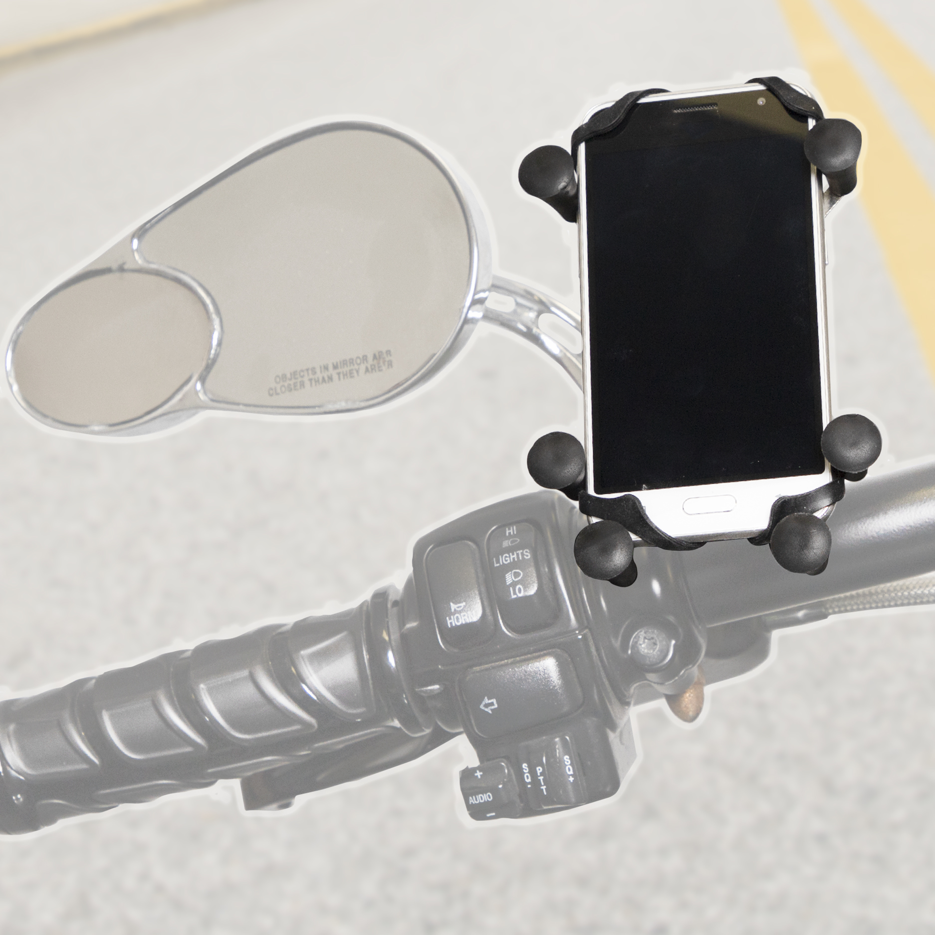 Hex-Grip Phone Mount for Motorcycles