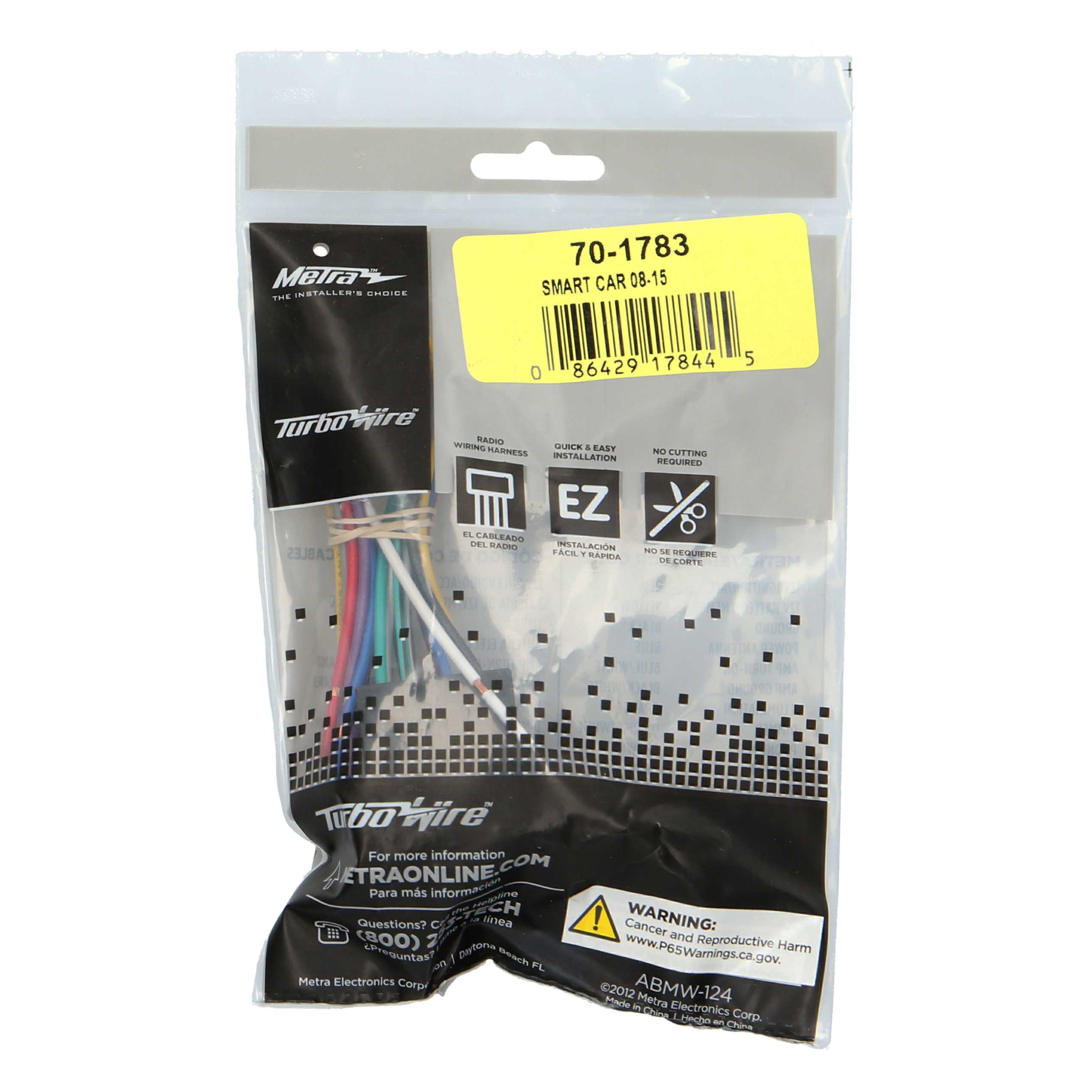 Radio Replacement Harness - Fits Smart Car ForTwo 2008-2015