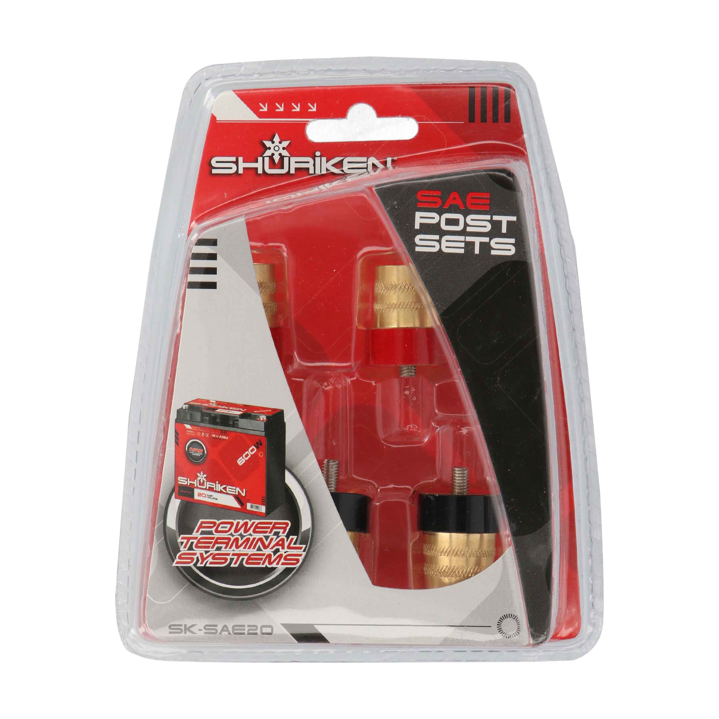 Shuriken SAE Post Sets Positive and Negative - 2 Pair