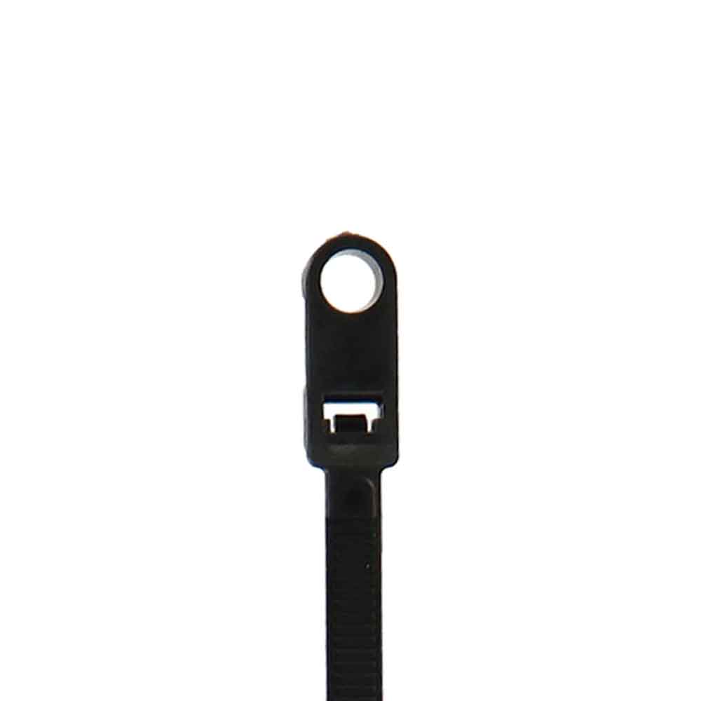 Mounting Hole Cable Tie - 7 inch 50 lb - Package of 100