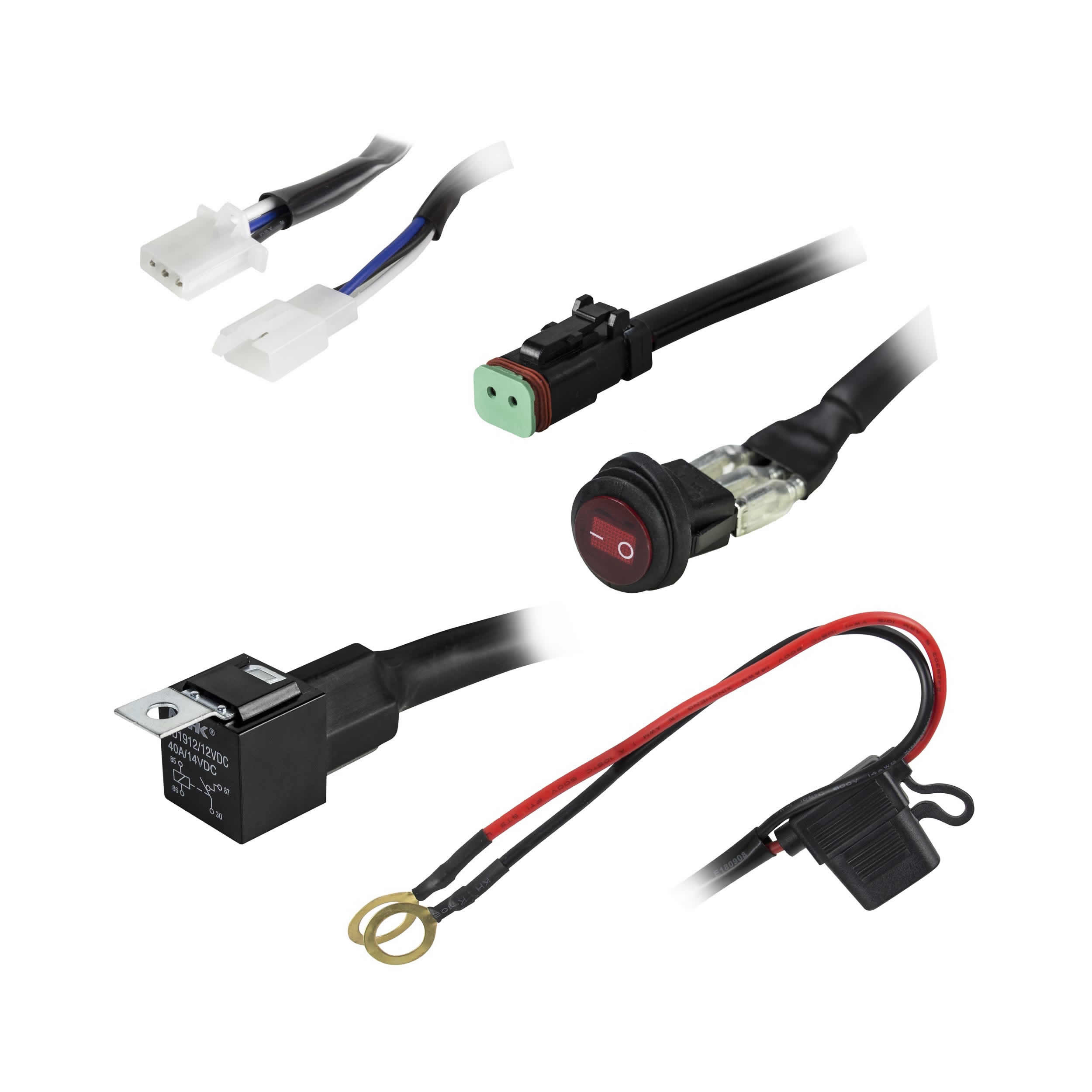 DT Wiring Harness and Switch Kit - 1 Lamp, Universal