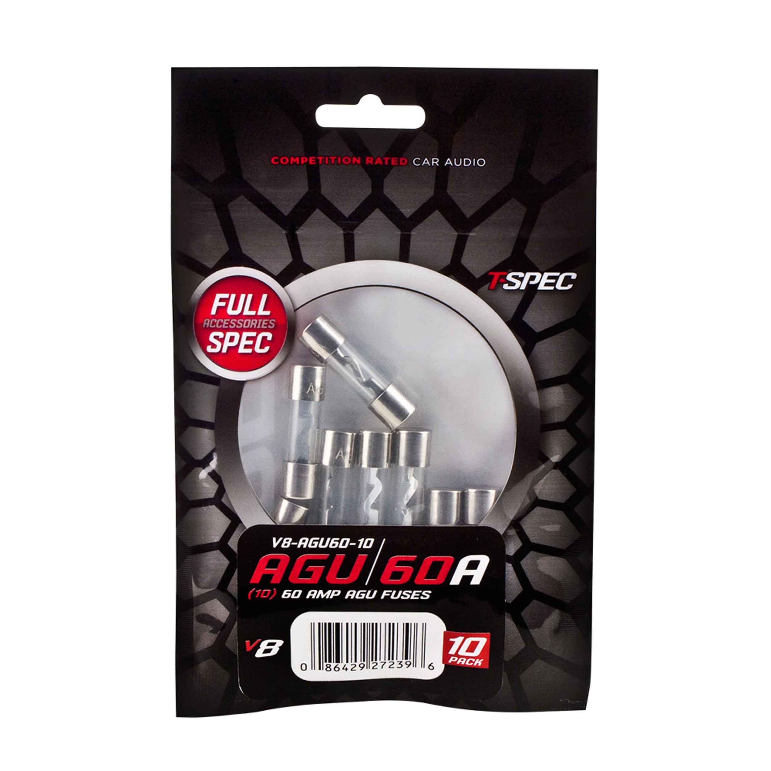 AGU FUSES v8 SERIES NICKEL PLATED-10 PACK