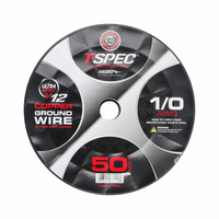 V12 OFC Ground Wire | 1/0 AWG | 50 ft. | Black