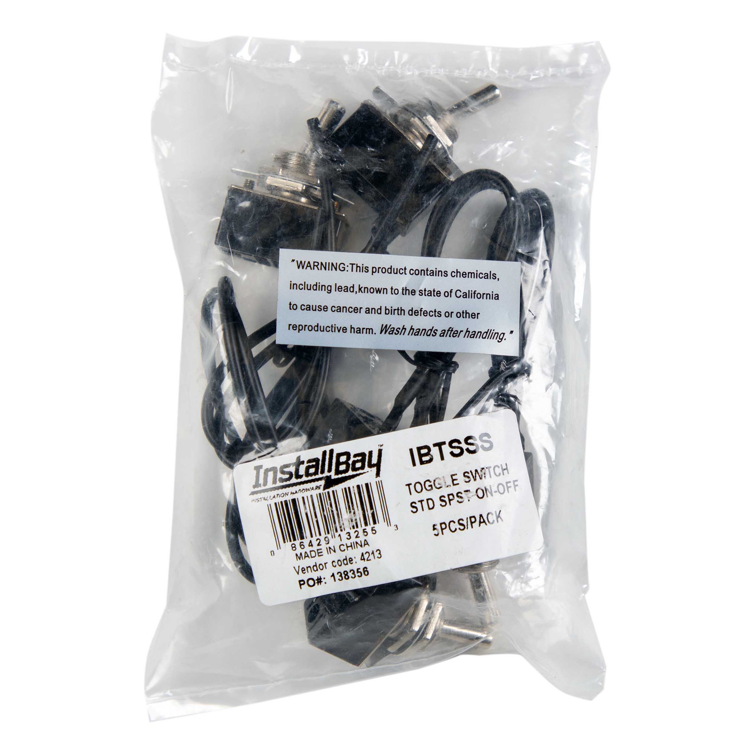 Toggle Switch Standard Single Pole Single Throw On-Off