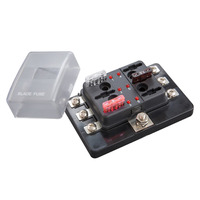 Fuse Block ATC With Indicating LEDs - 6 Position - Screw Ter