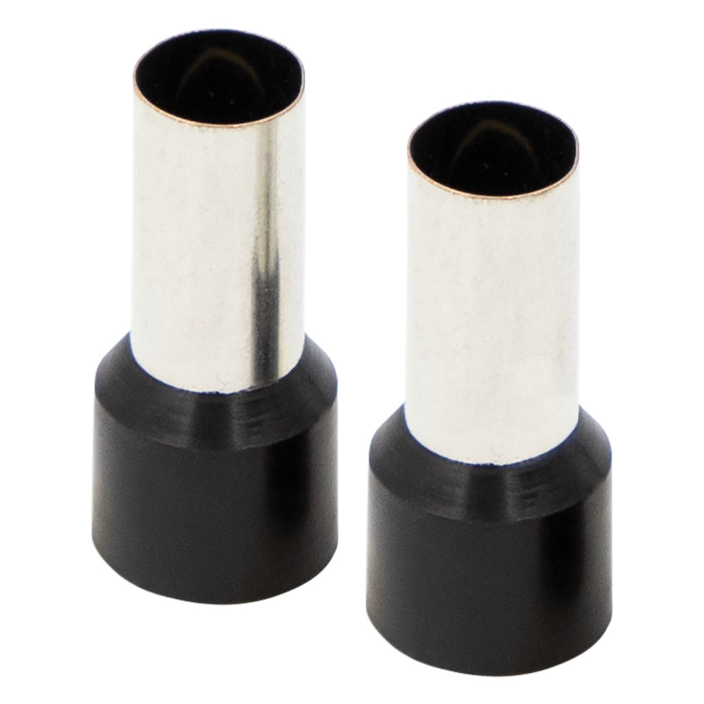 Ferrules - Black 1/0GA - 50 per Bag
