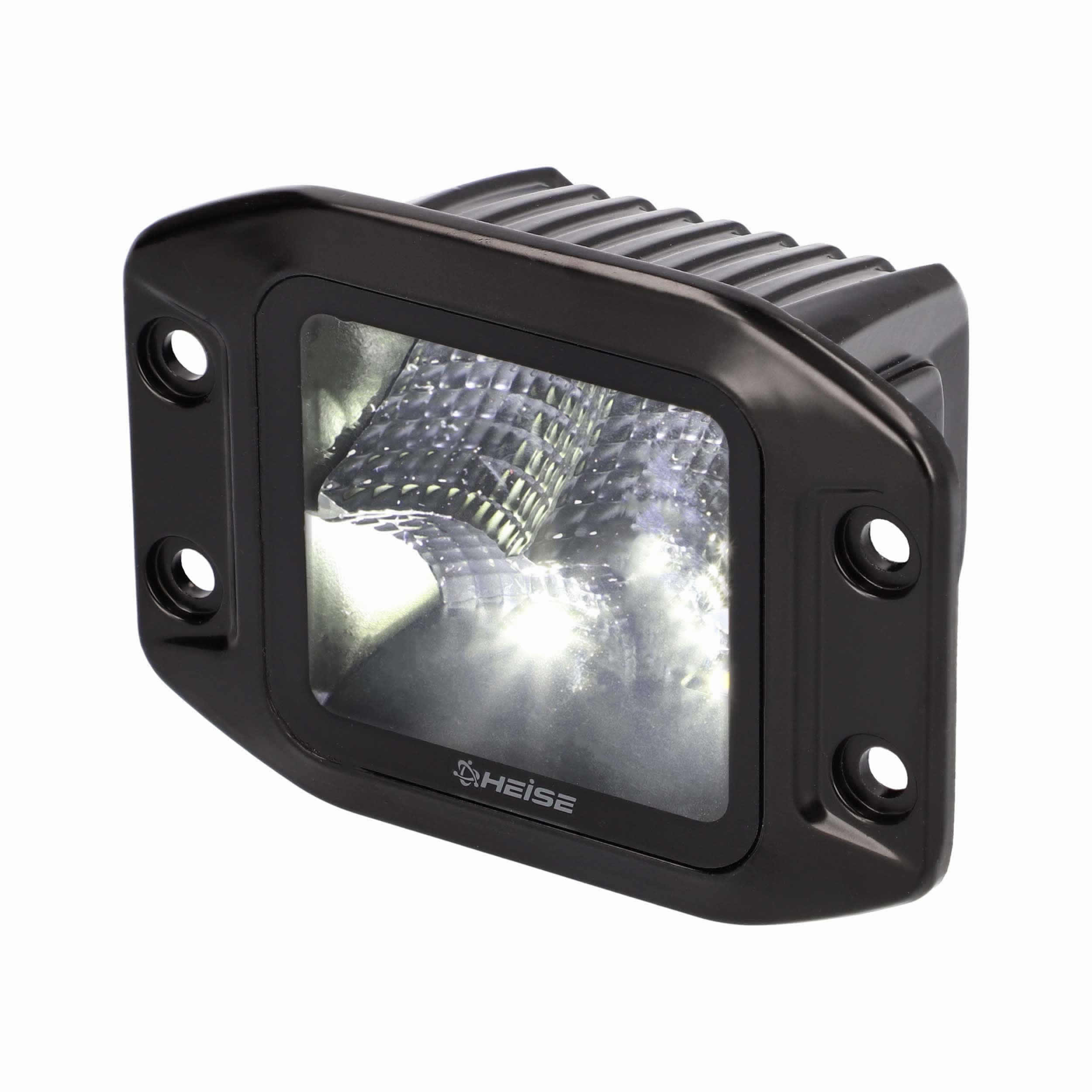 Blackout Flush Mount 3.5" Cube 4 LED Light - Flood