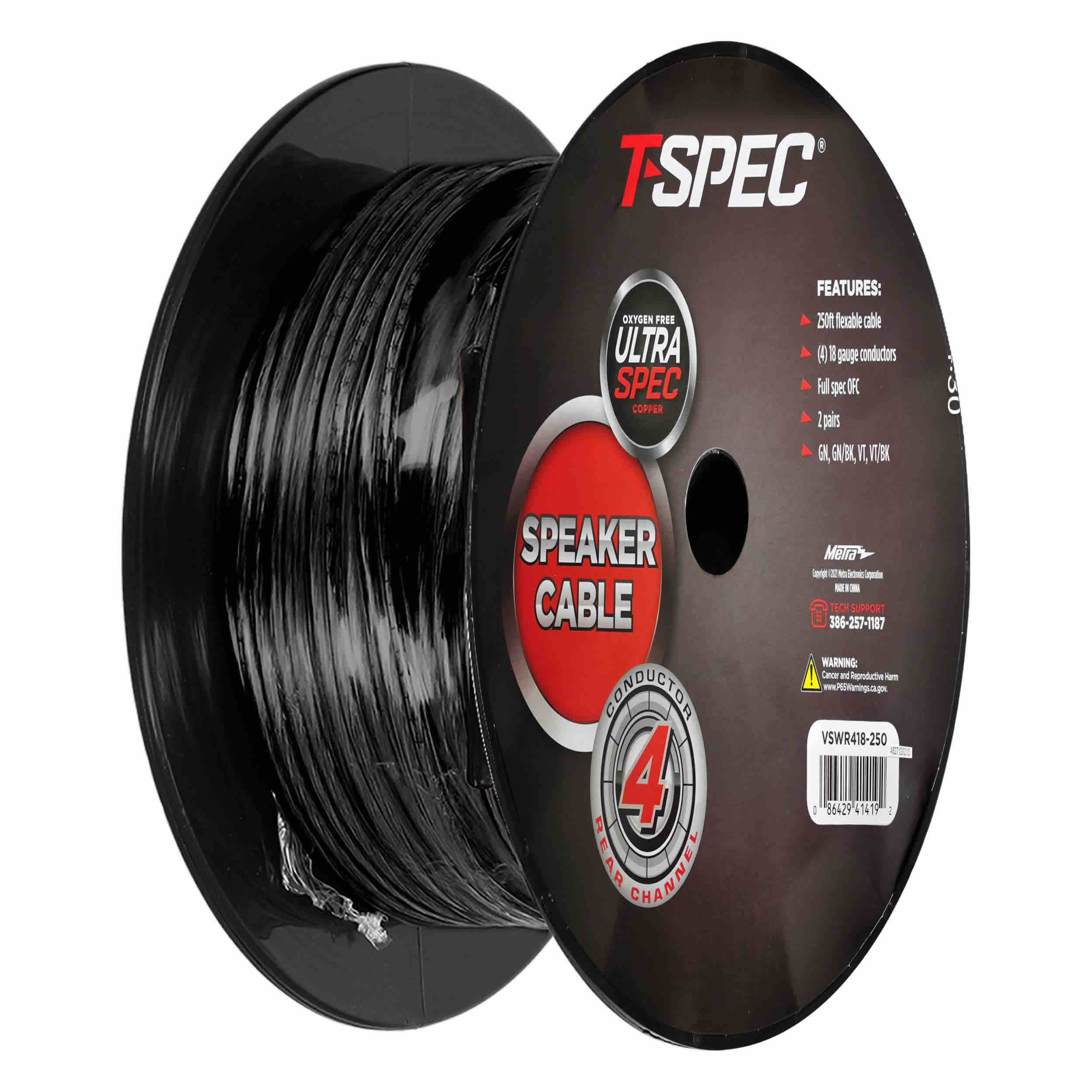 Rear Channel Speaker Cable 18 Gauge 4 Conductor