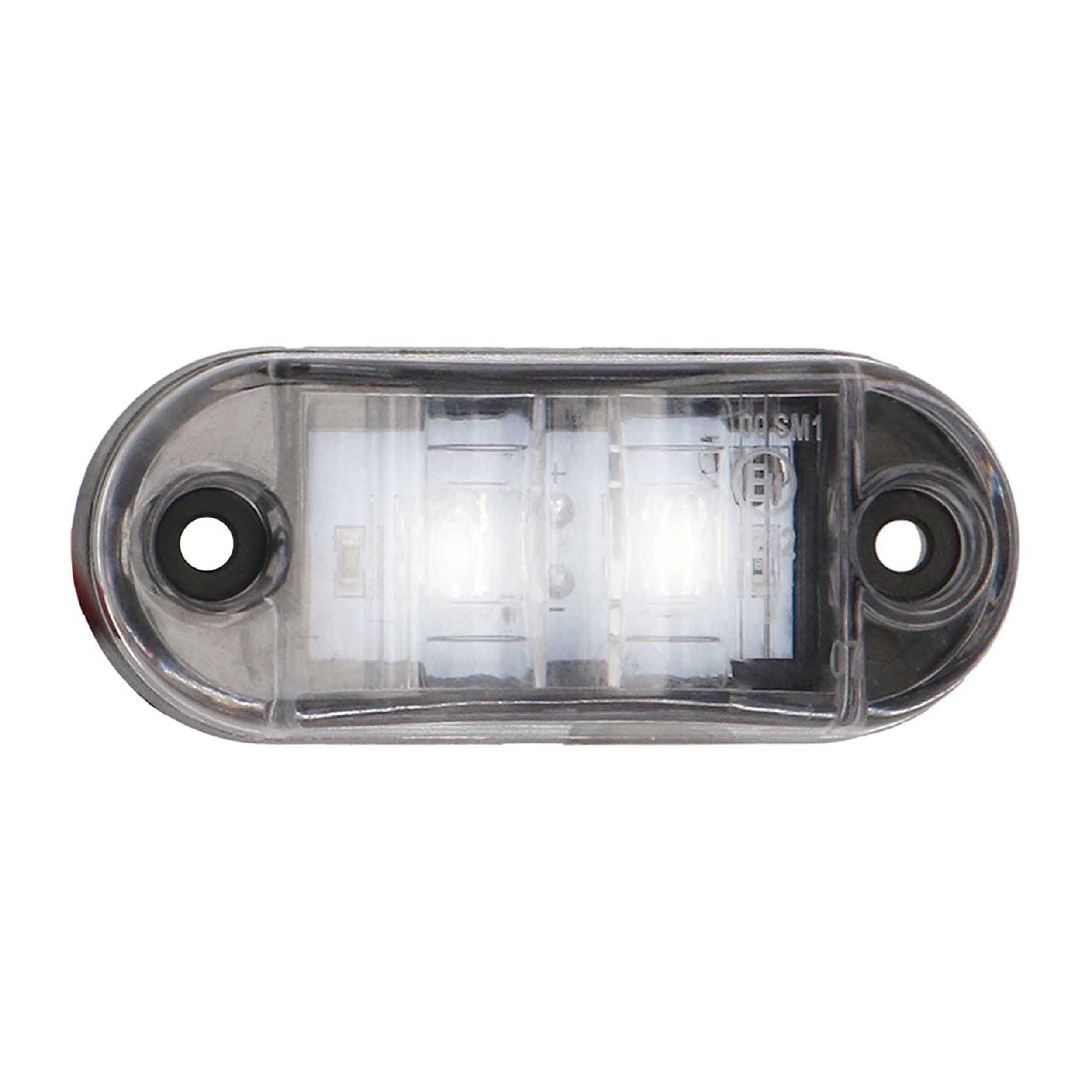 White 2-LED Accent Light - Clear Plastic Bezel