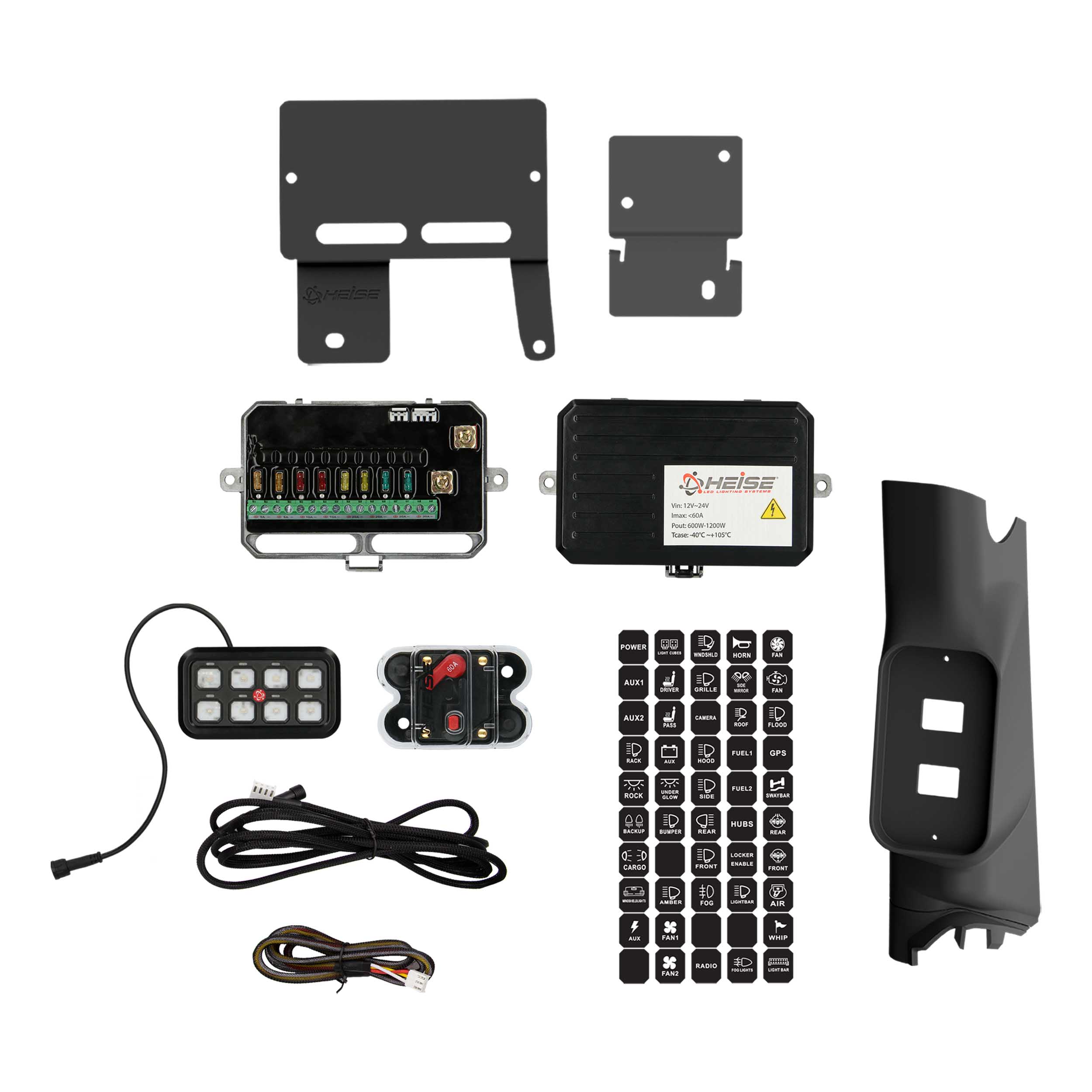 A-Pillar 8-Gang Switch Panel System