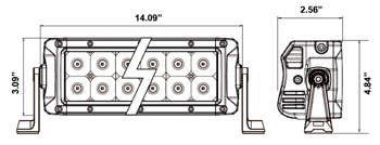 Improved Infinite Series RGB Lightbar - 14 Inch, 24 LED