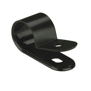 CABLE CLAMPS BLACK 1/2IN 100PK