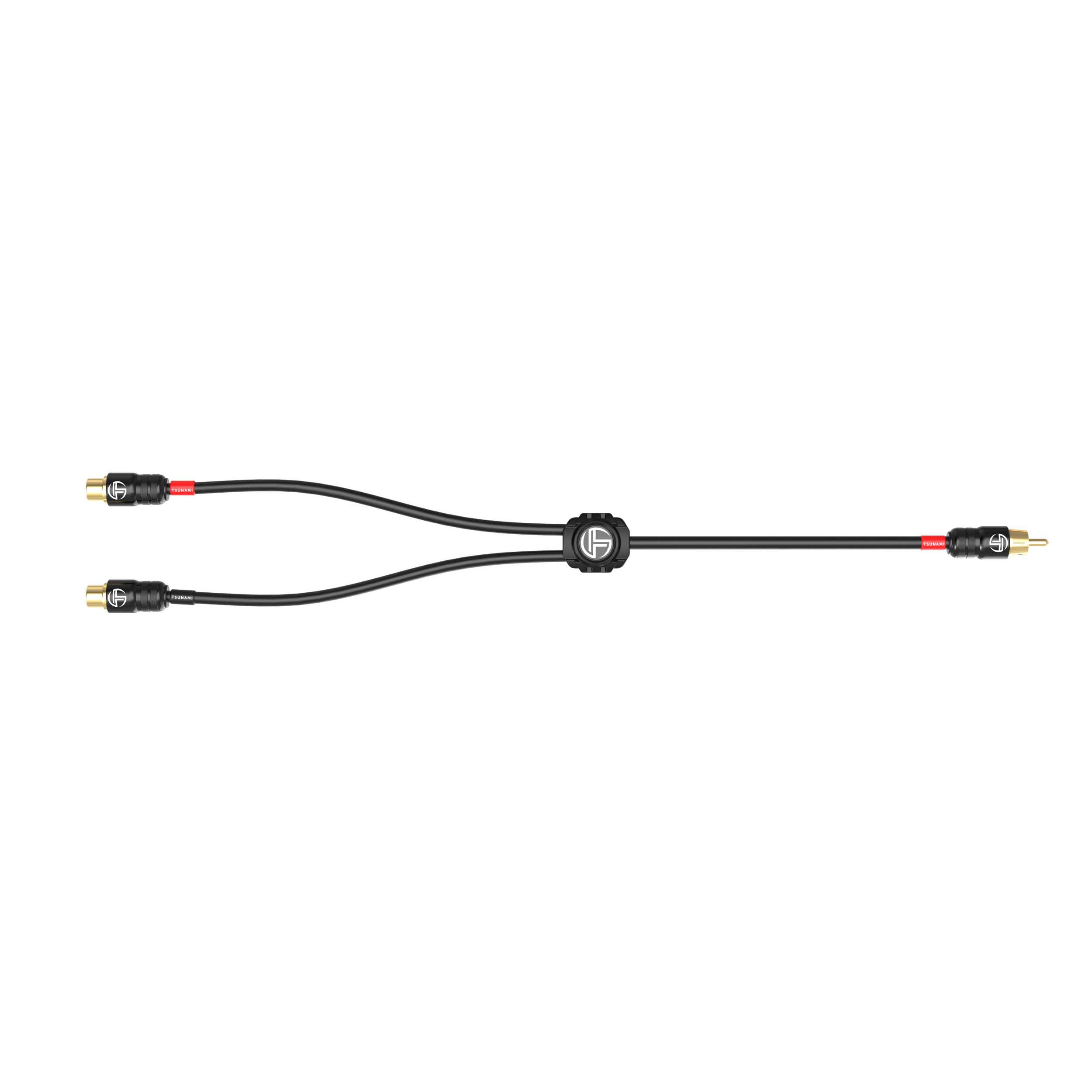 2 Female To 1 Male Y Adapter RCA Cable