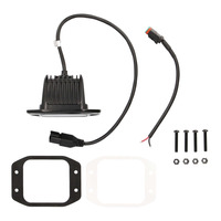 Blackout Flush Mount 3.5" Cube 4 LED Light - Flood