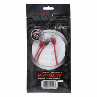 V6 1 Male to 2 Female 2-Channel RCA Y Cable | 10 in.