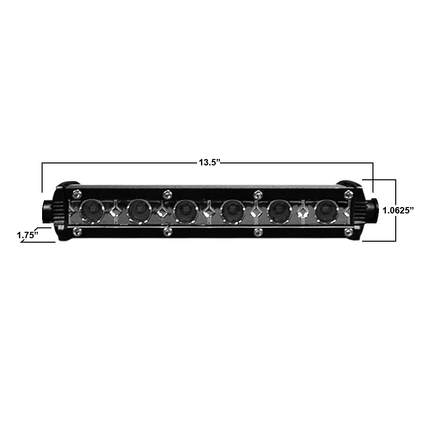 Daytona Lights 13.5" Ultra Slim Single Row LED Lightbar