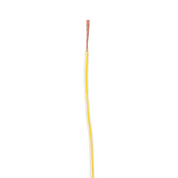18 GA US GPT All Copper Primary Wire White w/Yellow Trace