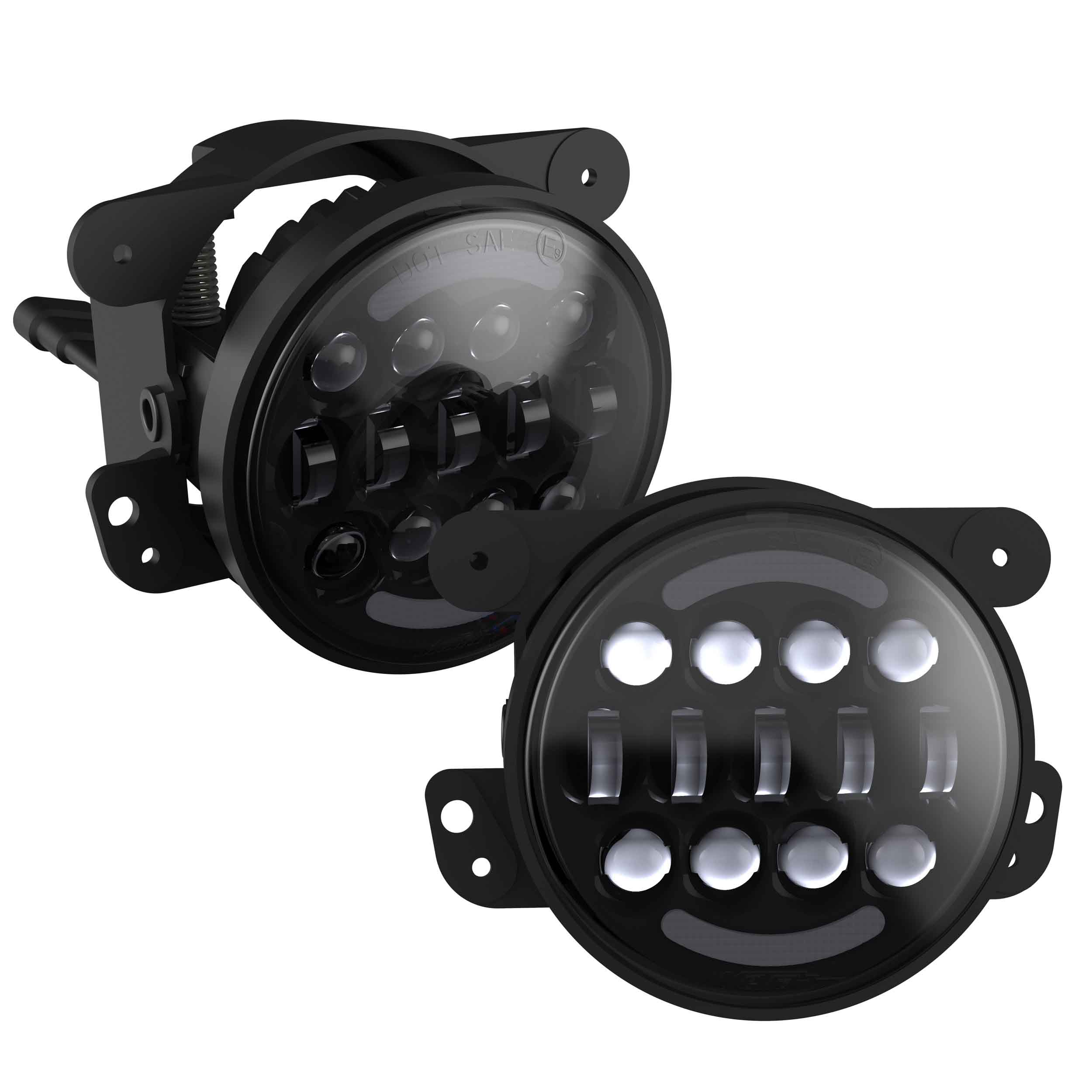 Improved 4 inch RGB Backlit Off-Road Fog Lights