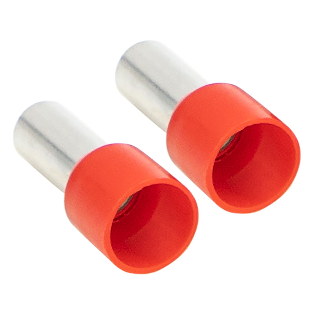 Ferrules - Red 8GA - 50 per bag