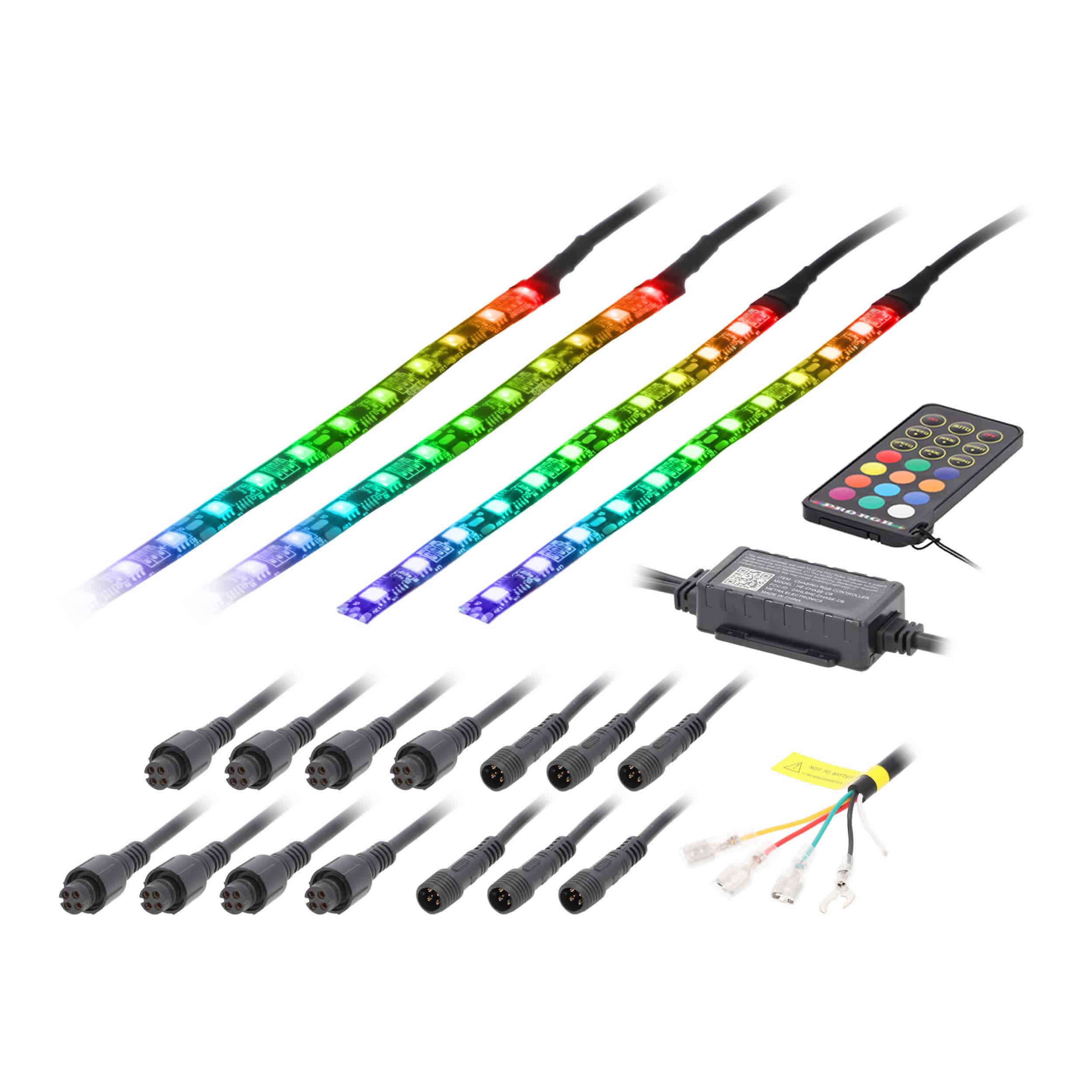 4-Piece Chasing LED Golf Cart Canopy Kit