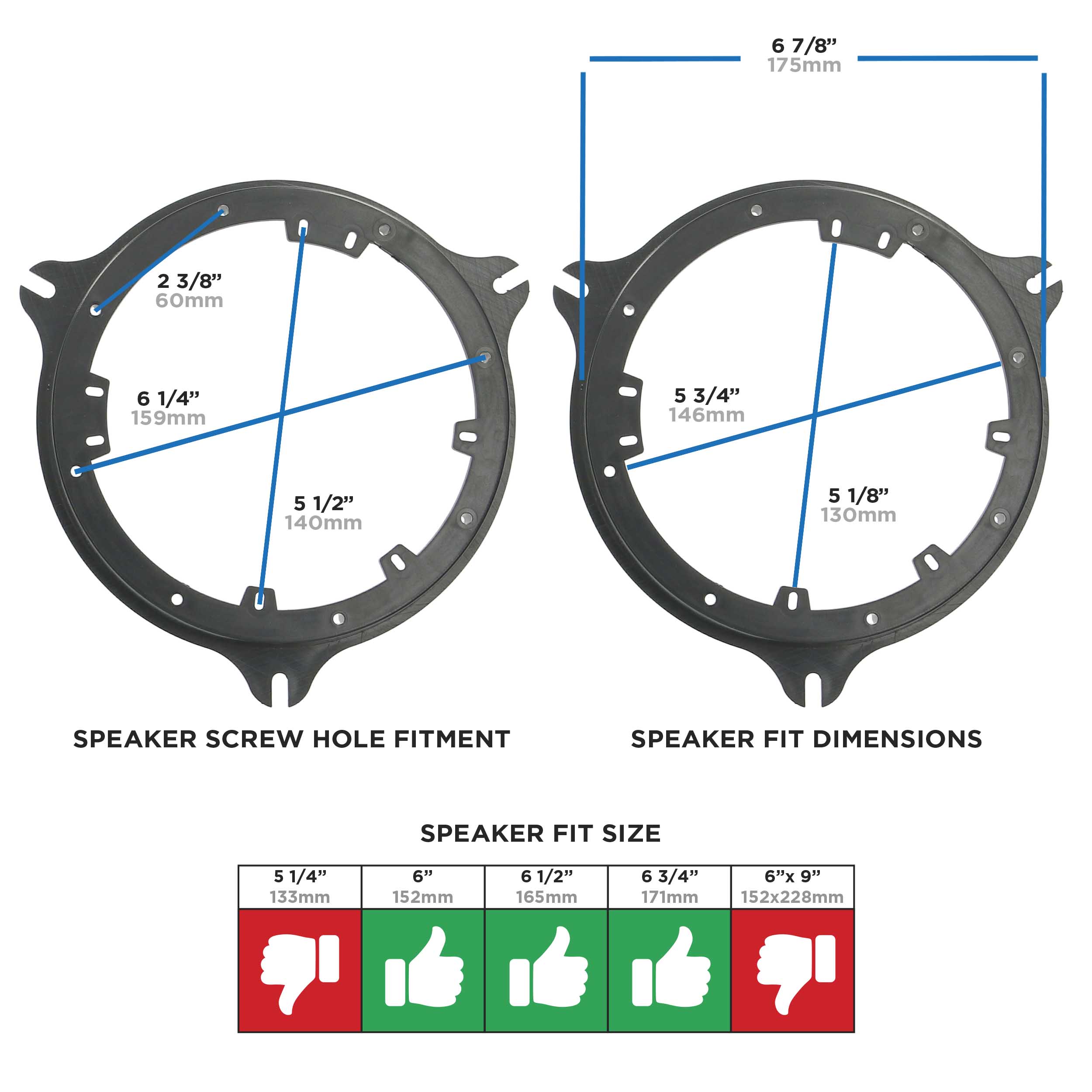 Infiniti | Nissan 2000-Up - 6" to 6.75"