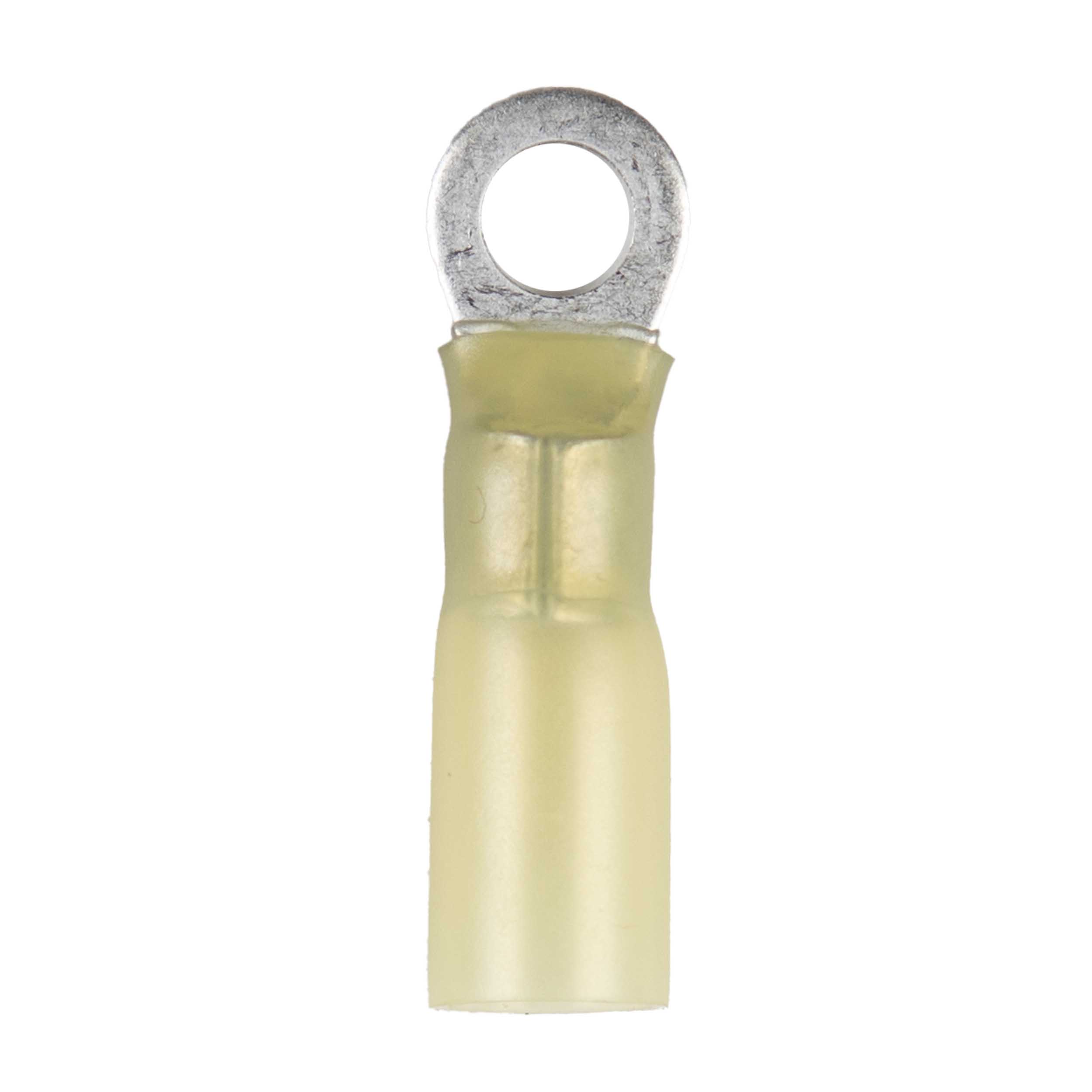 Heat Shrink Yellow Ring Terminal 12-10 Gauge #10