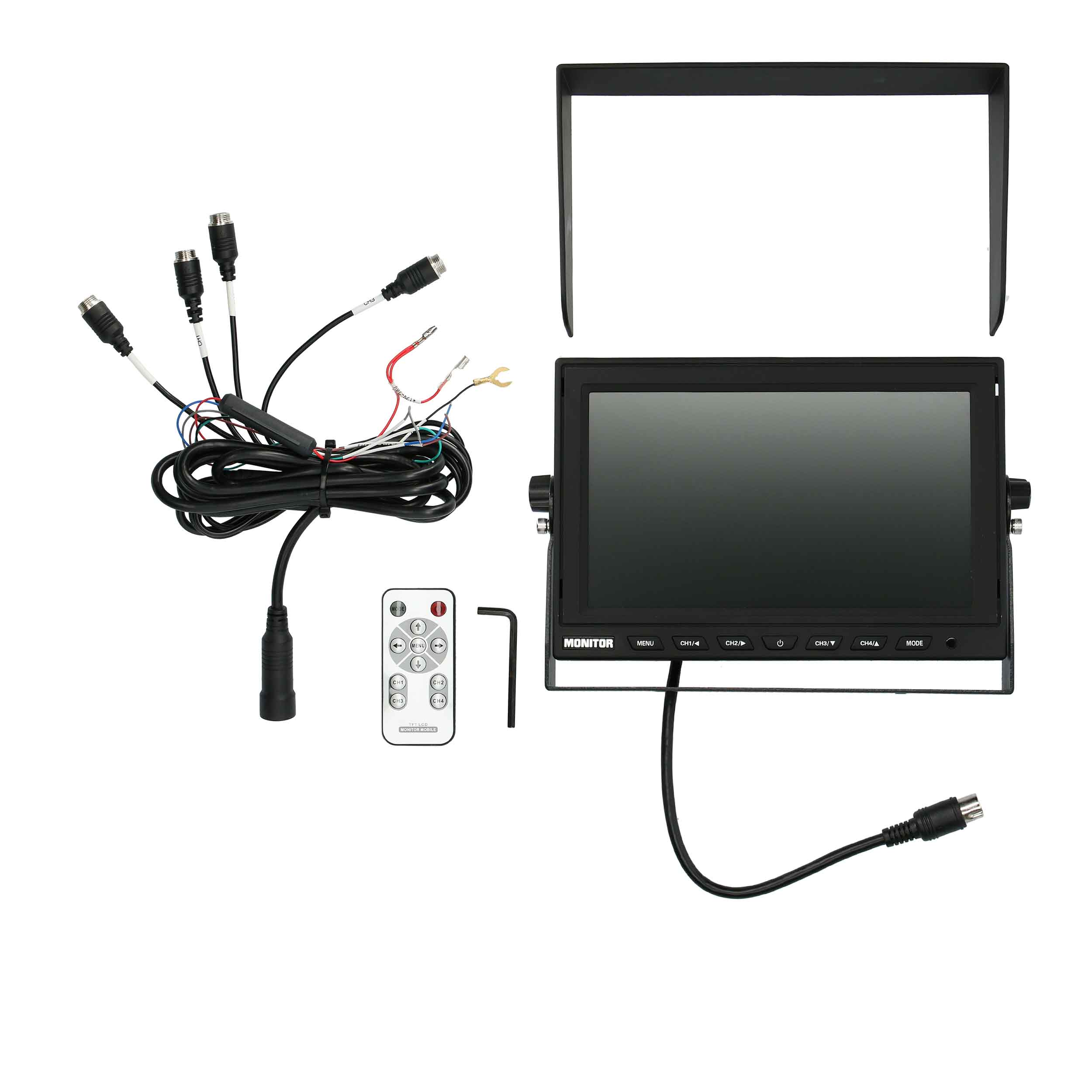 Commercial Quad-View Monitor - 9 Inch