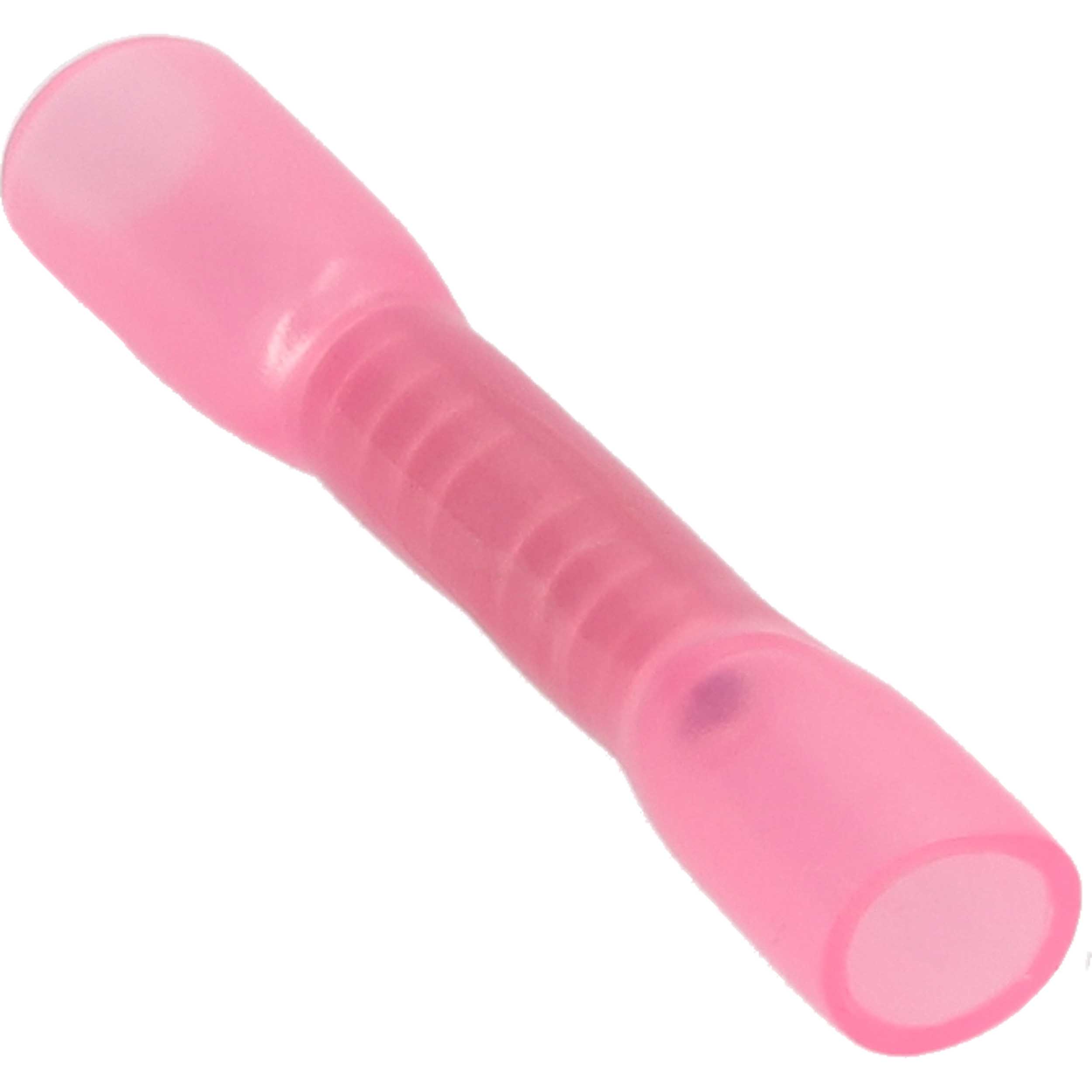 Heat Shrink Red Butt Connector 22-18 Gauge  Package of 100