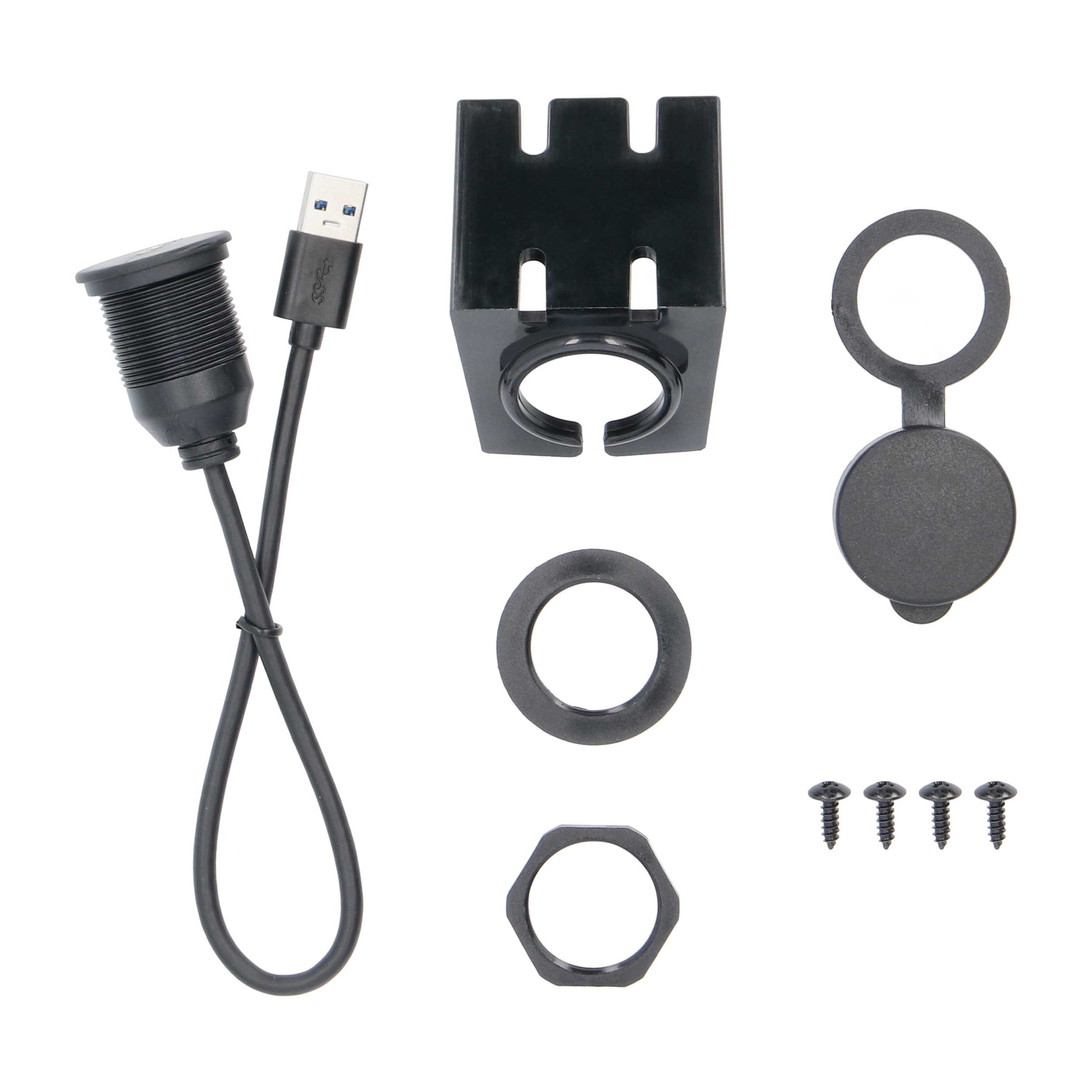 USB Type C Male To USB A Female 3.0  1 Ft.