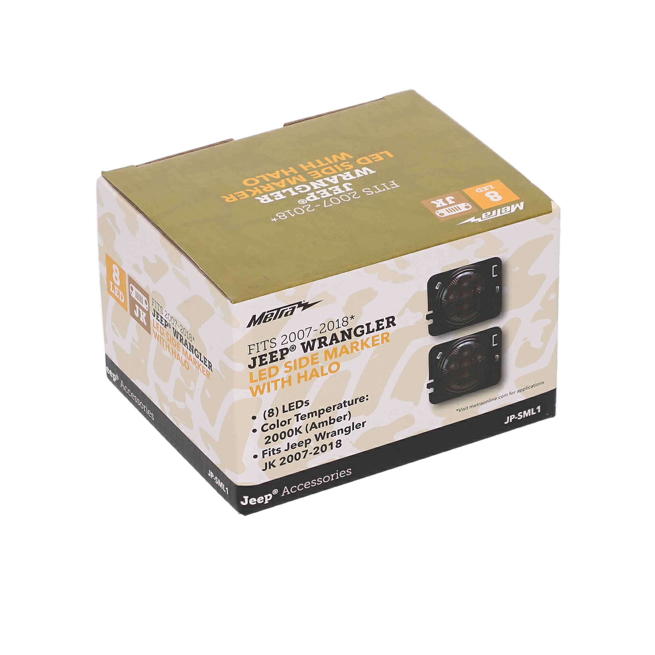 Amber LED Side Marker with Halo - Wrangler JK 2007-2018