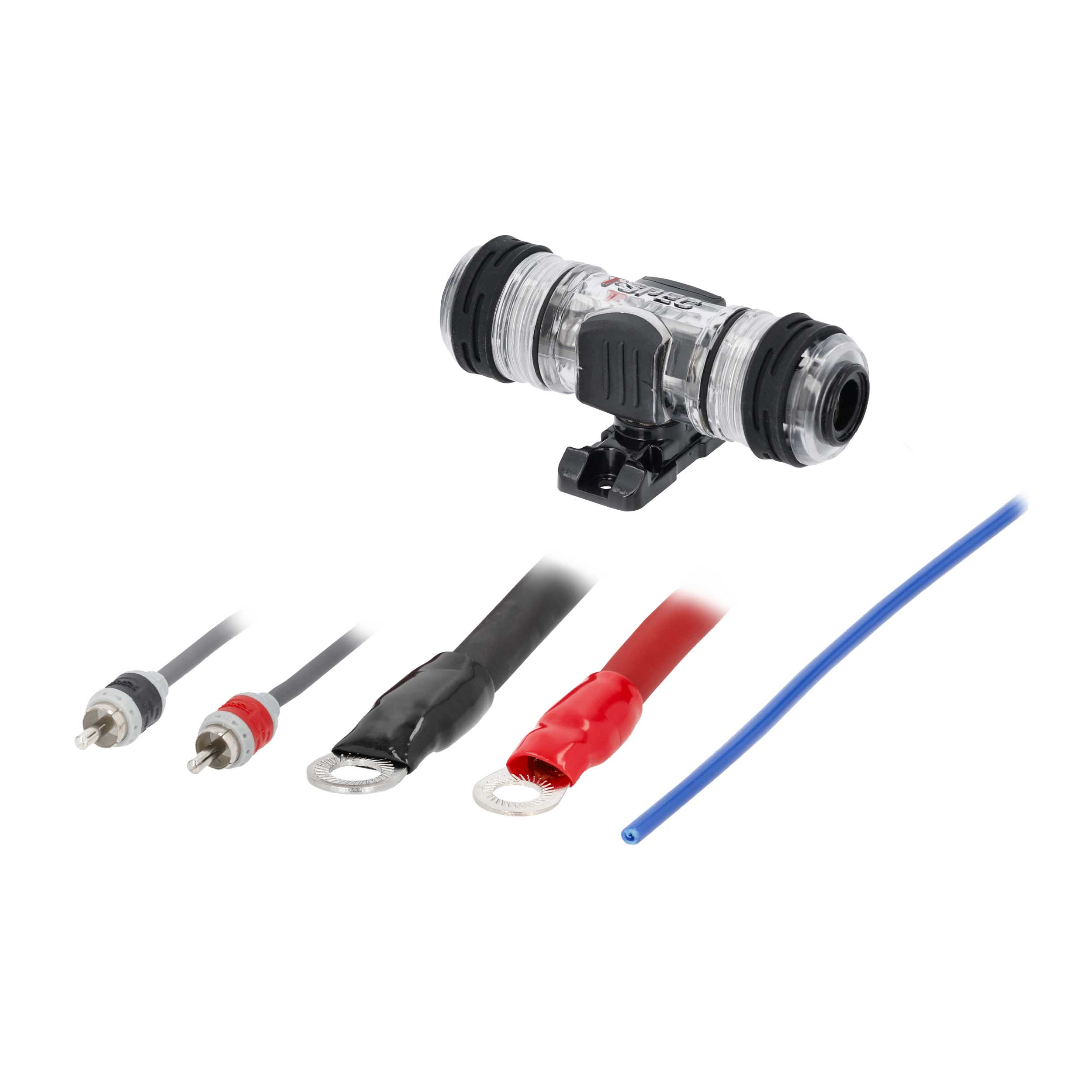 v8 4 AWG Amp Kit - 1500 W with RCA Cable