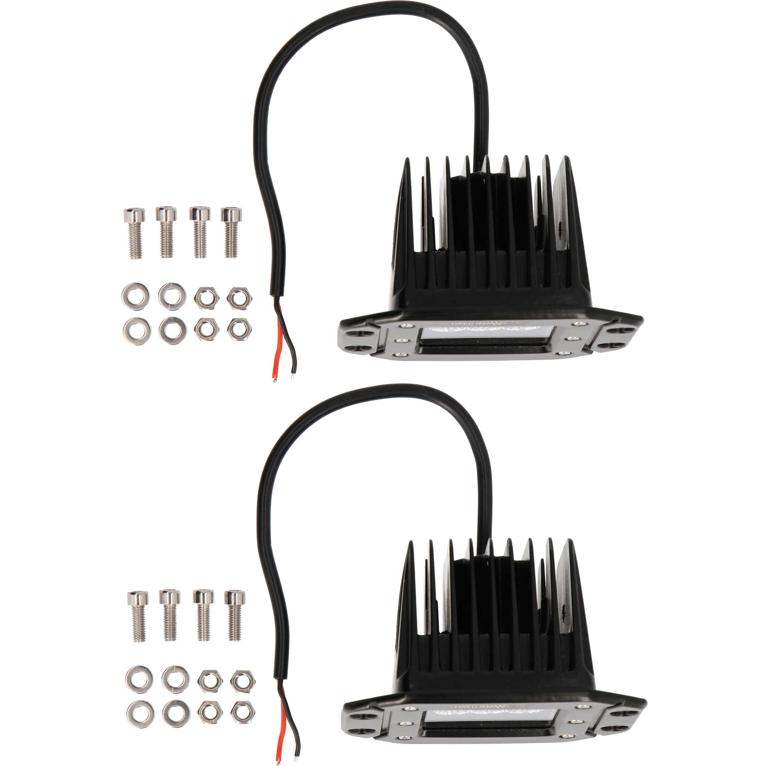 Daytona Lights Flush Mount Cube Lights 3.6" - Flood (2Pk)