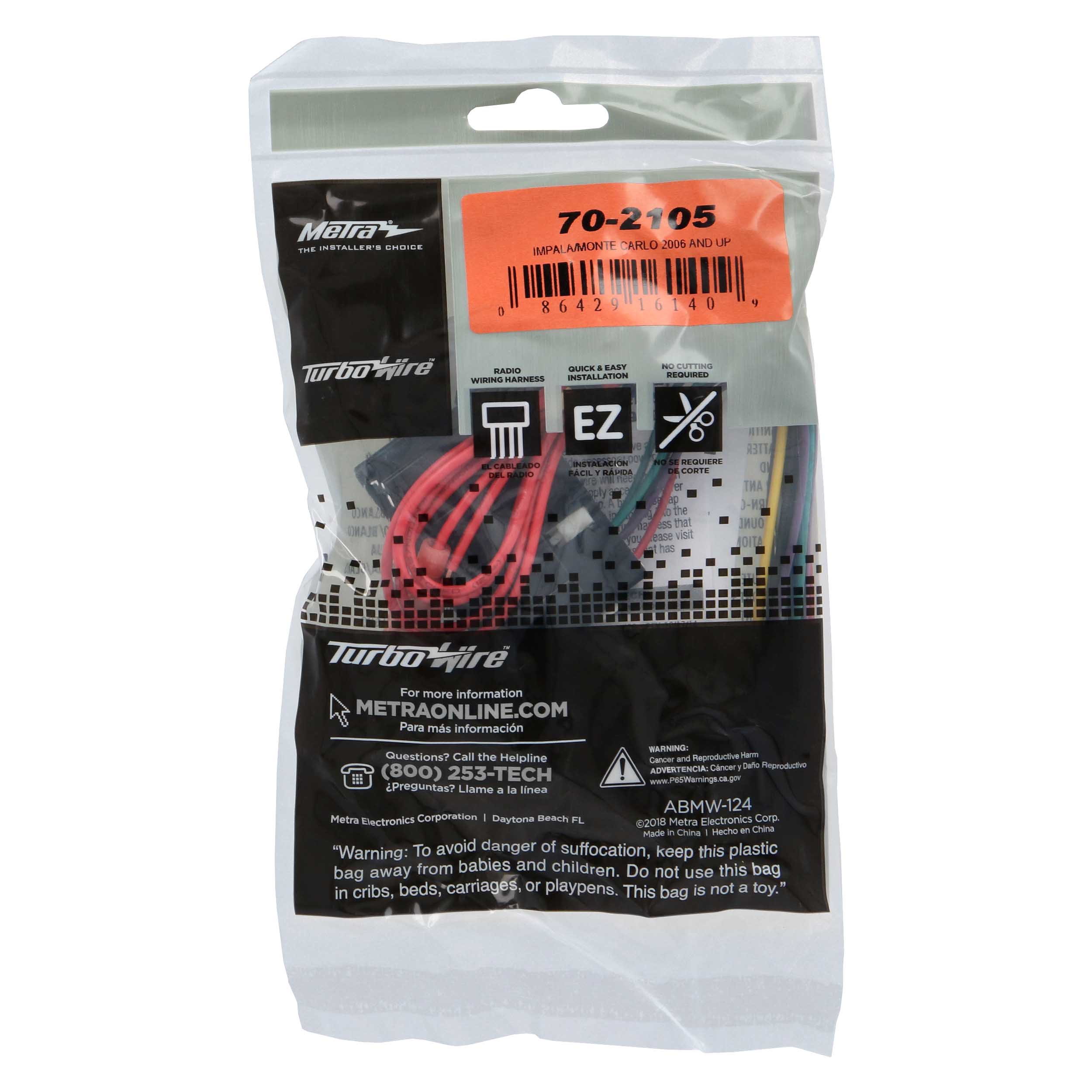 Radio Replacement Harness - Fits Chevrolet / Pontiac 2007-2011