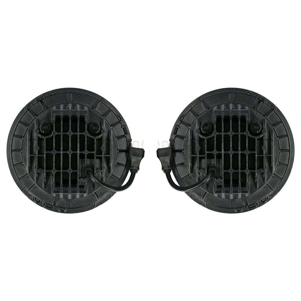 7" LED Light with Black Face - 7 Inch, 9 LED