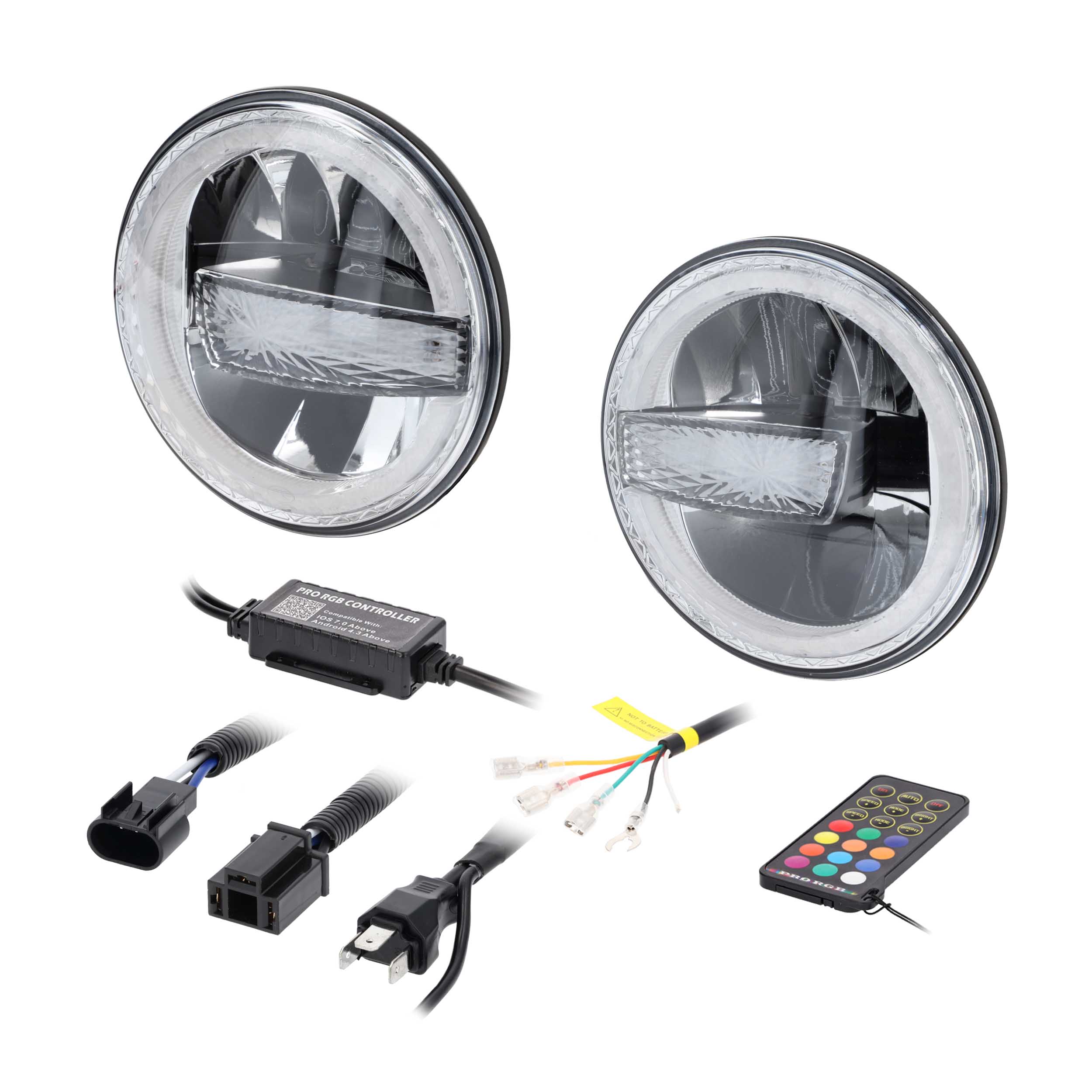 7" Premium Chasing LED Headlights - Fits select Jeeps®