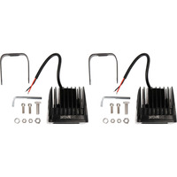 Daytona Lights Blackout 3" Cube Lights - 4 LED Flood (2Pk)