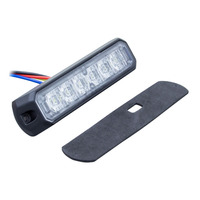 White/Amber Marker Lights - 4.9 Inch, 6 LED