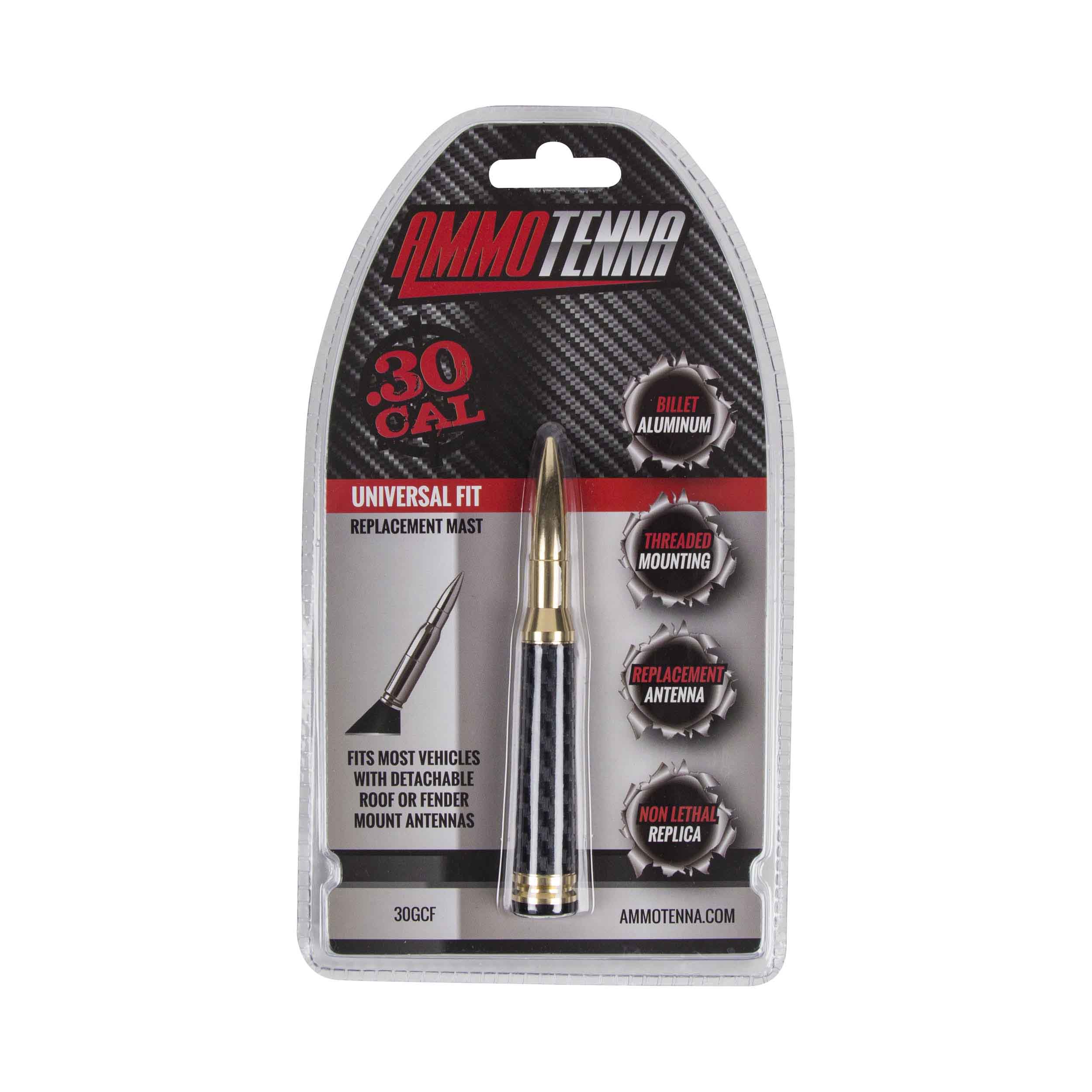 .30 Caliber Replica AMMOTENNA | Gold with Carbon Fiber